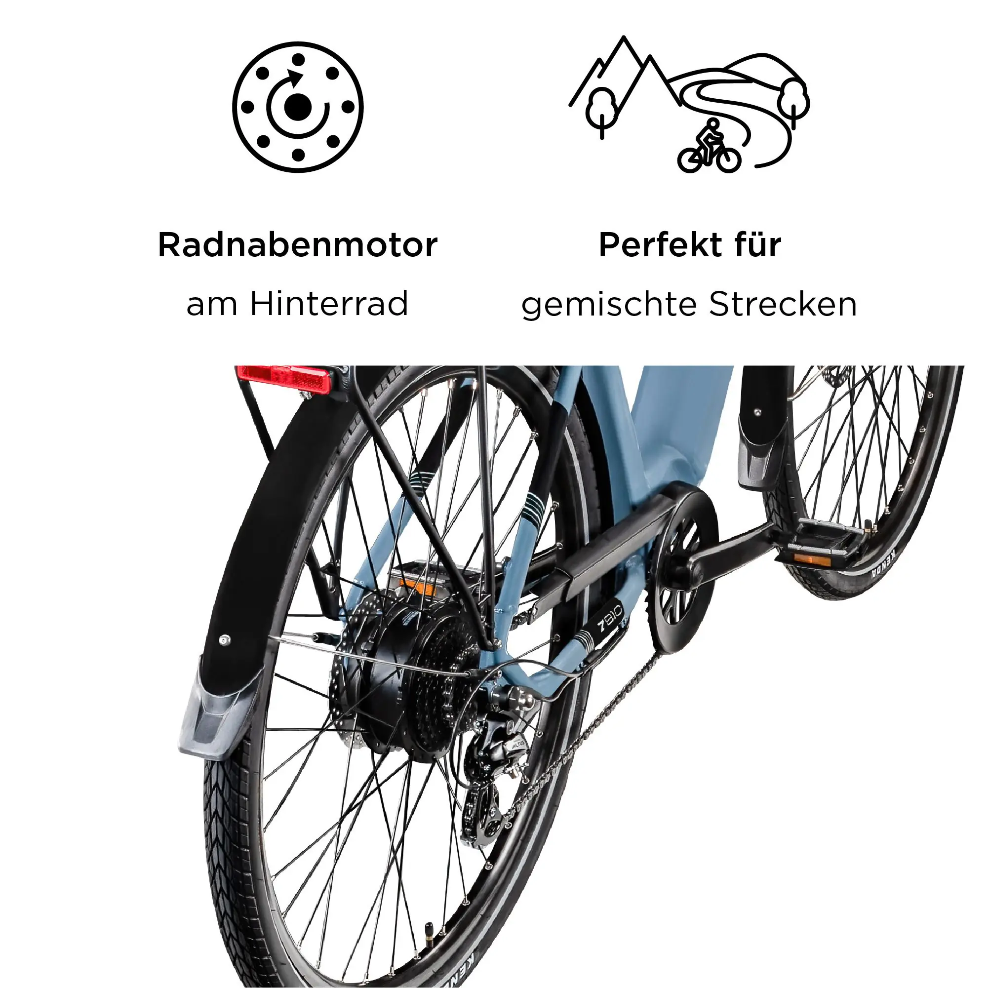 Zündapp E-Bike Z810 Trekking 28 Zoll 8-Gang 550 Wh brillantblau 