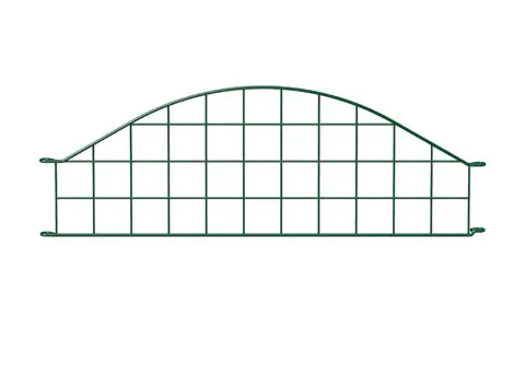 Alberts Rabatten-Zaunfeld Bogen mittig oben 77,7 x 26,5 cm grün