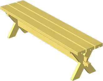 Plus Bank Nostalgie Kiefer Fichte