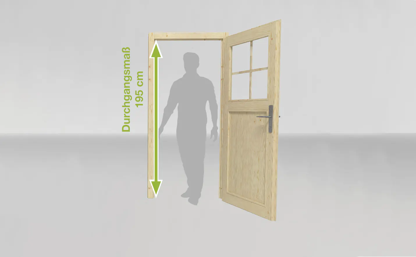 Weka Gartenhaus Weekendhaus Eirik B 380 x 580 cm natur mit Fußboden