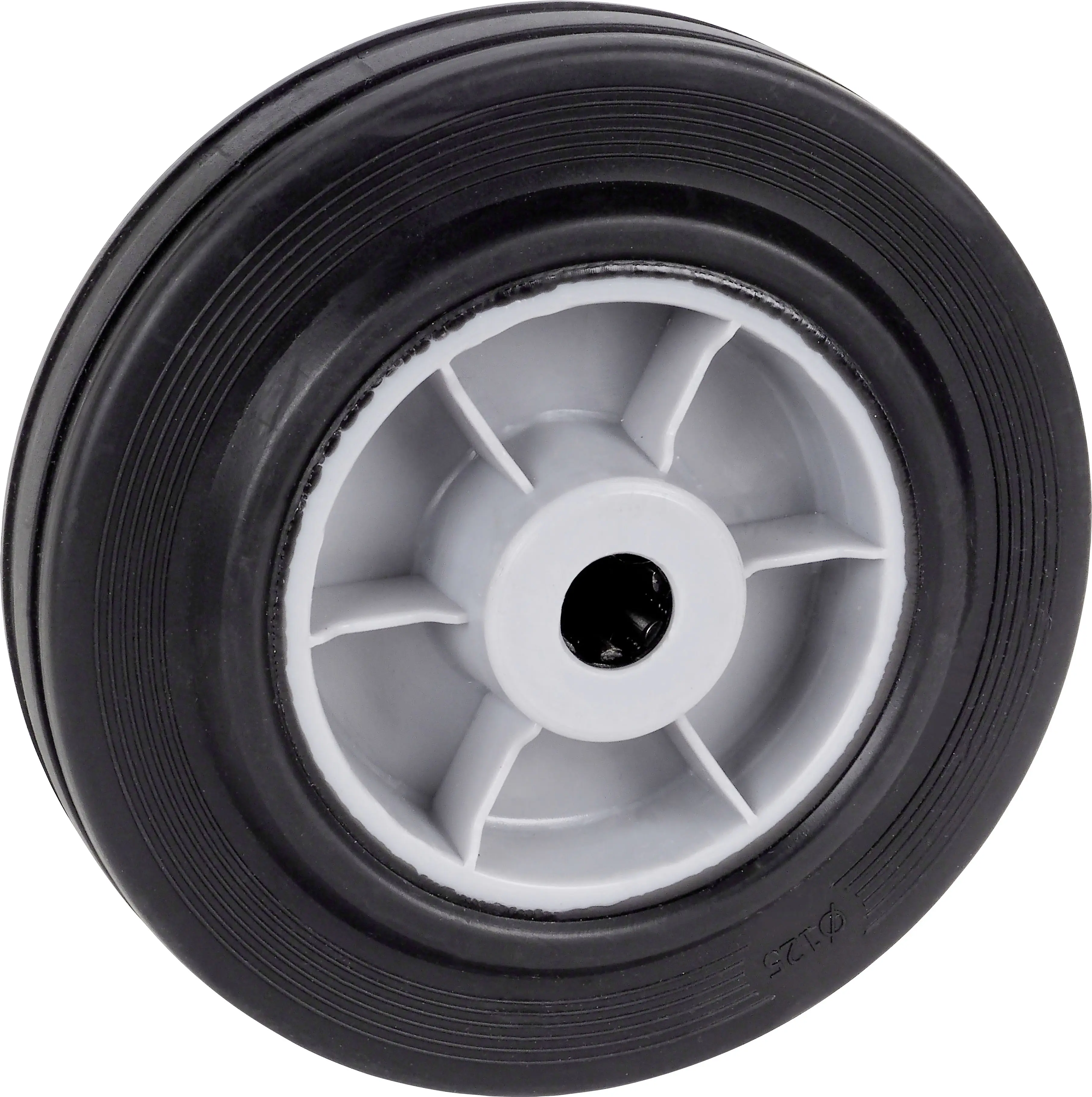 Transportgeräterollen-Rad 125 x 35,5 mm Tragkr. 100 kg