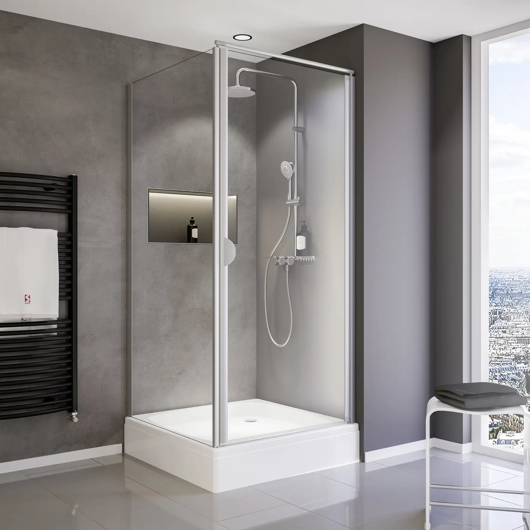 Schulte Drehtür Seitenwand 90 x 90 x 180 cm Sunny