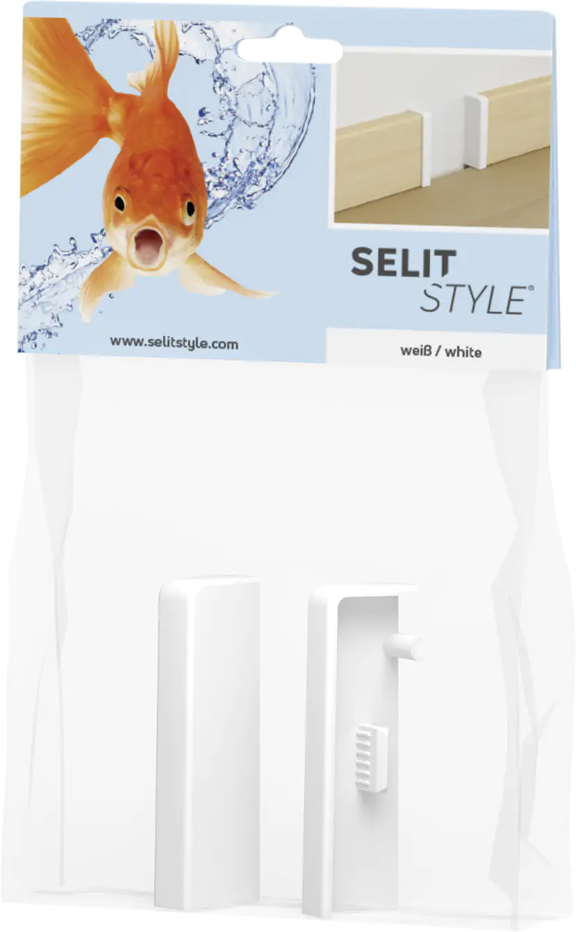 SELITSTYLE Endkappen weiß Höhe 50 mm