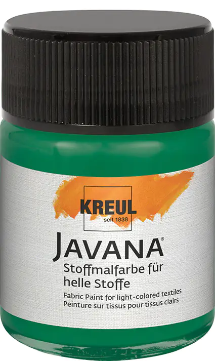 Kreul Javana Stoffmalfarbe für helle Stoffe Dunkelgrün 50 ml