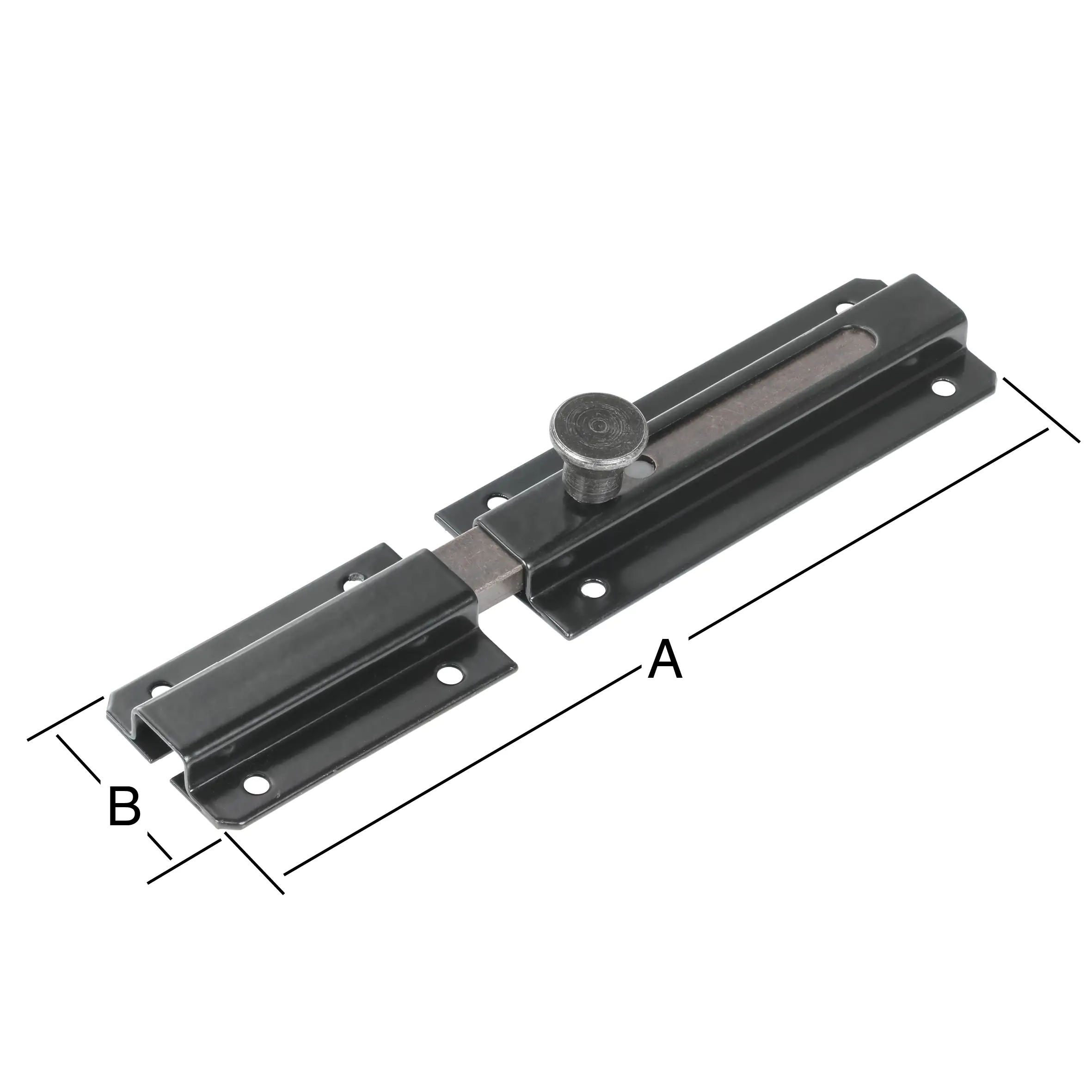 Vormann Bolzen-Knopfriegel 160 x 60 mm Stahl schwarz Vormann Bolzen-Knopfriegel 160 x 60 mm Stahl schwarz