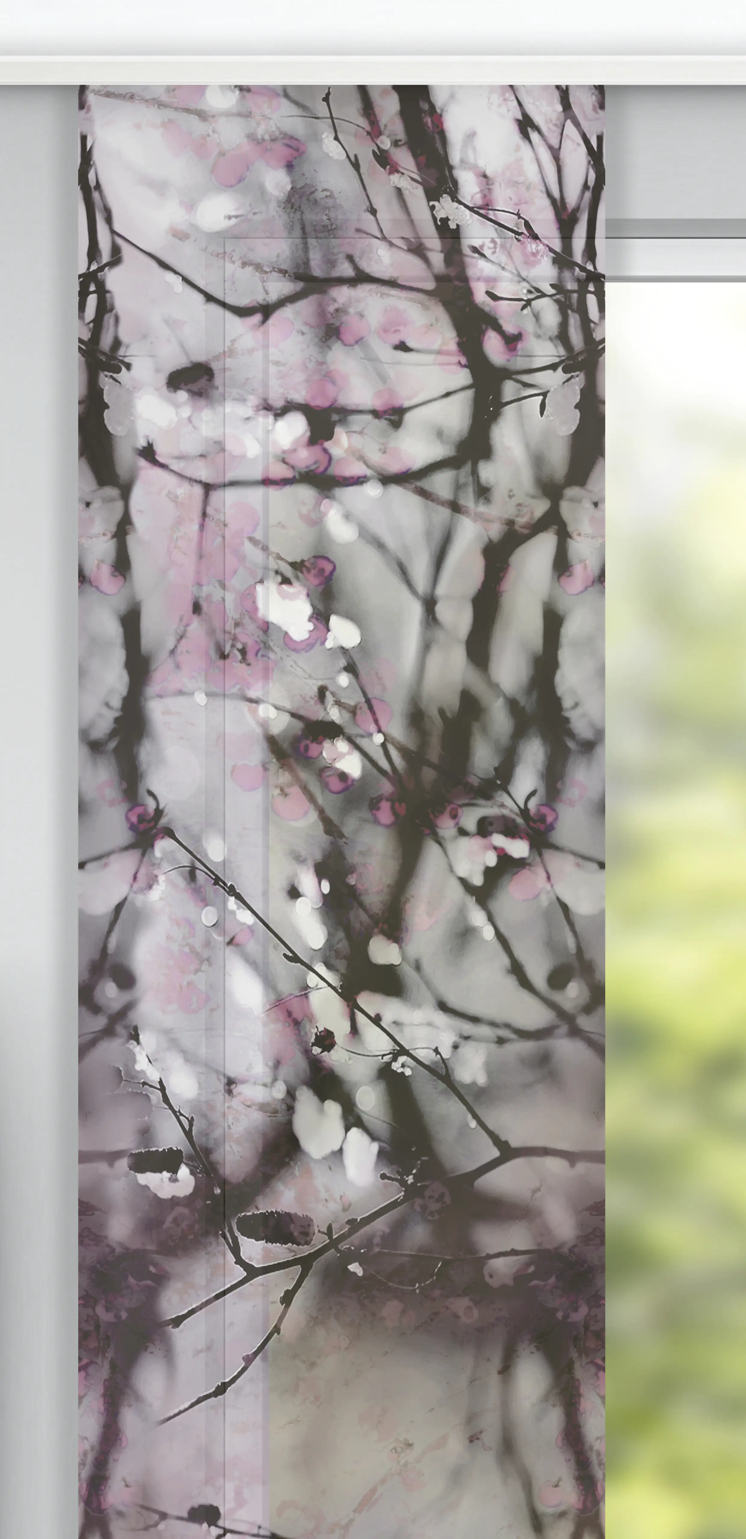 Neusser Collection Flächenvorhang Äste altrosa, 60 x 280 cm