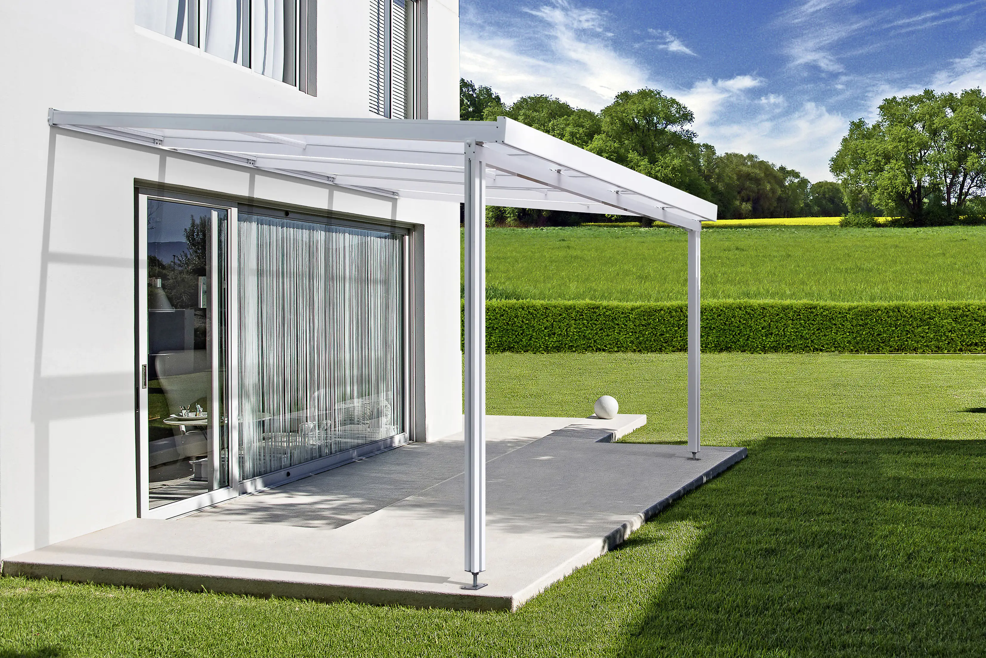 Gutta Premium Terrassendach 410,2 x 406 cm anthrazit PC klar 16 mm