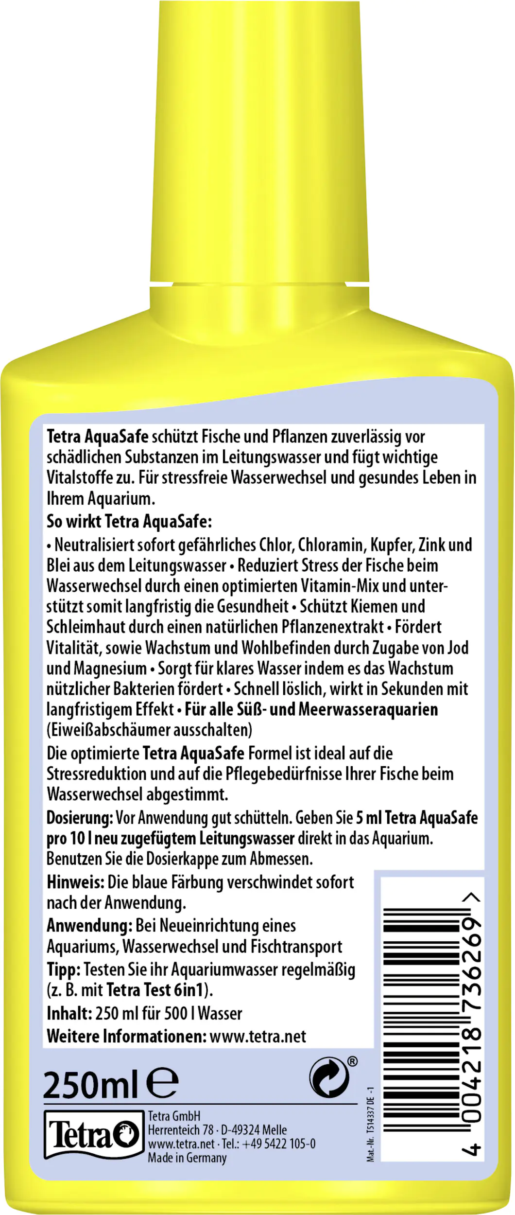 Tetra AquaSafe 250 ml Tetra AquaSafe 250 ml