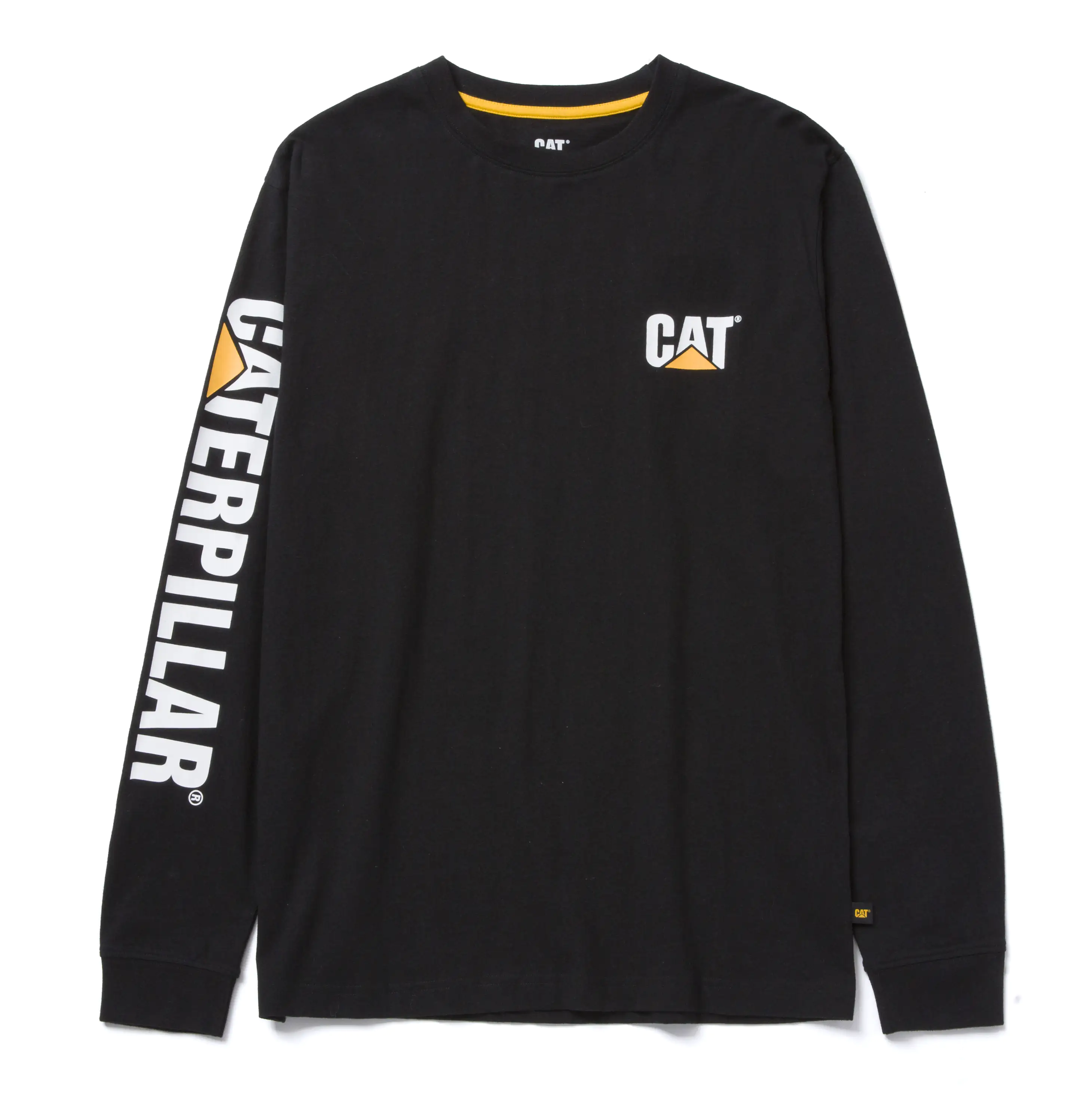 CAT Langarmshirt Trademark schwarz