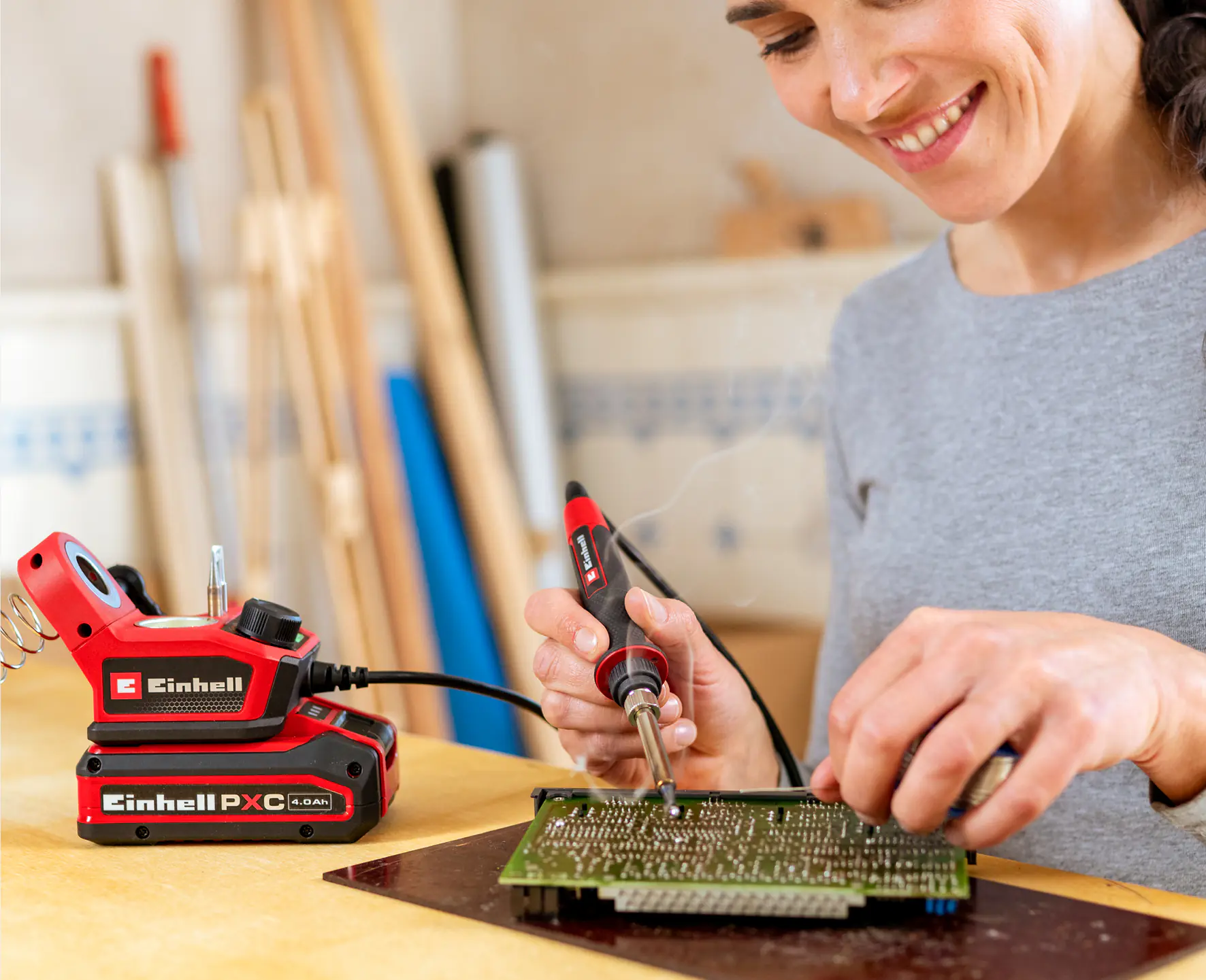 Einhell Expert Akku-Lötkolben TE-SI 18/480 Li E Solo