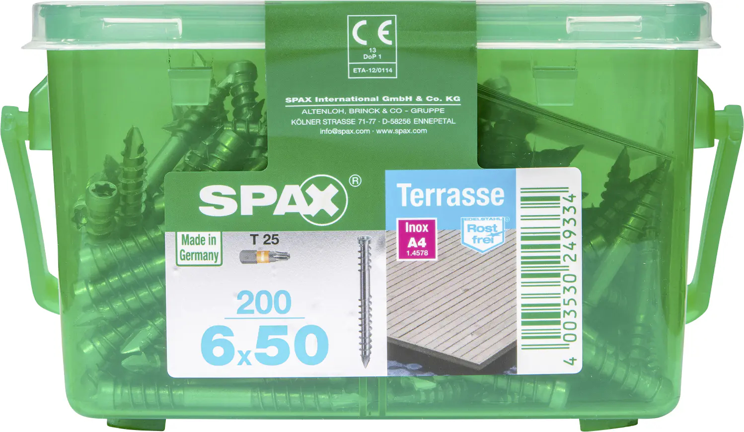 Spax Terrassenschrauben 6.0 x 50 mm TX 25 - 200 Stk.