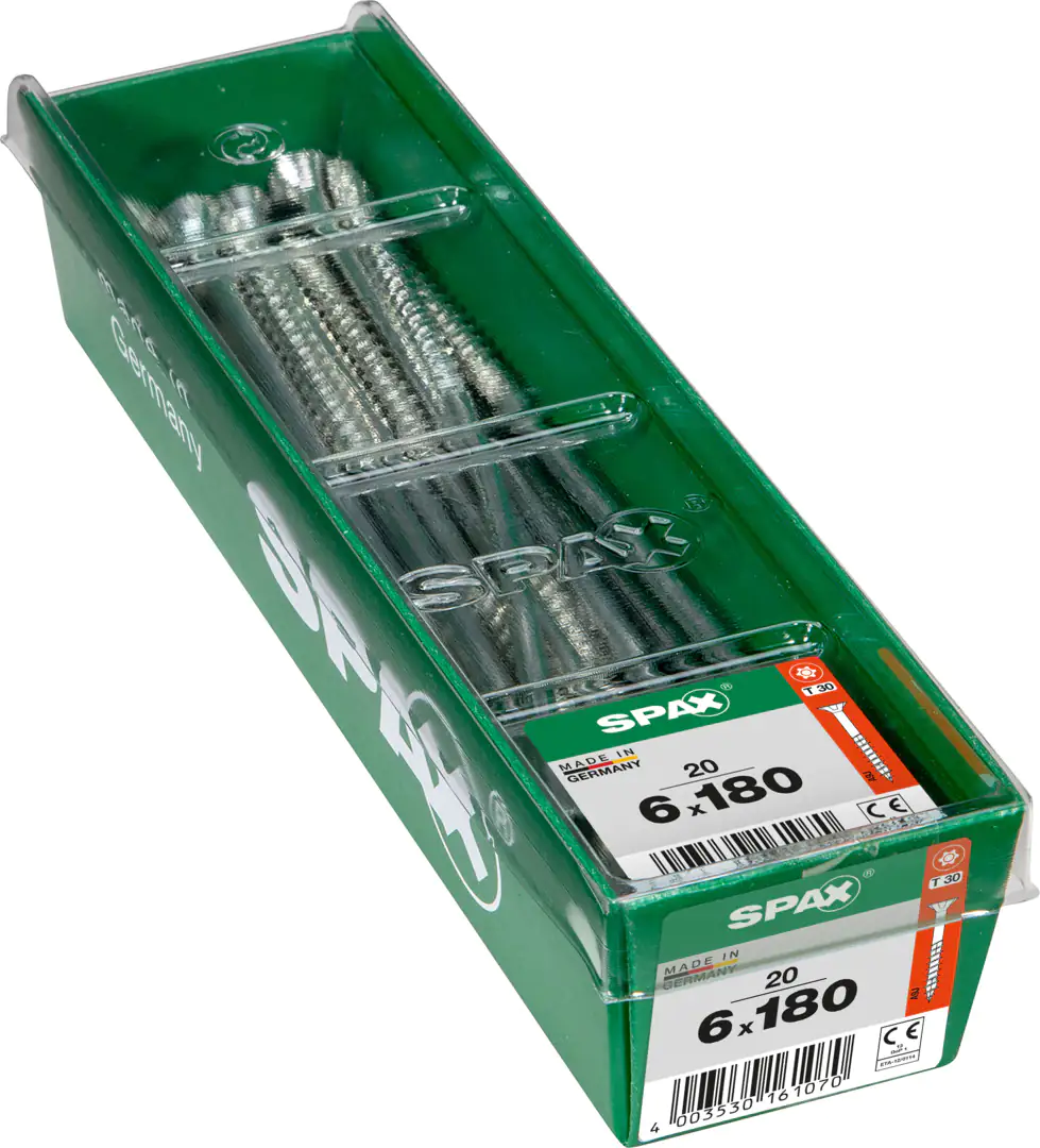 Spax Universalschrauben 6.0 x 180 mm TX 30 - 20 Stk.