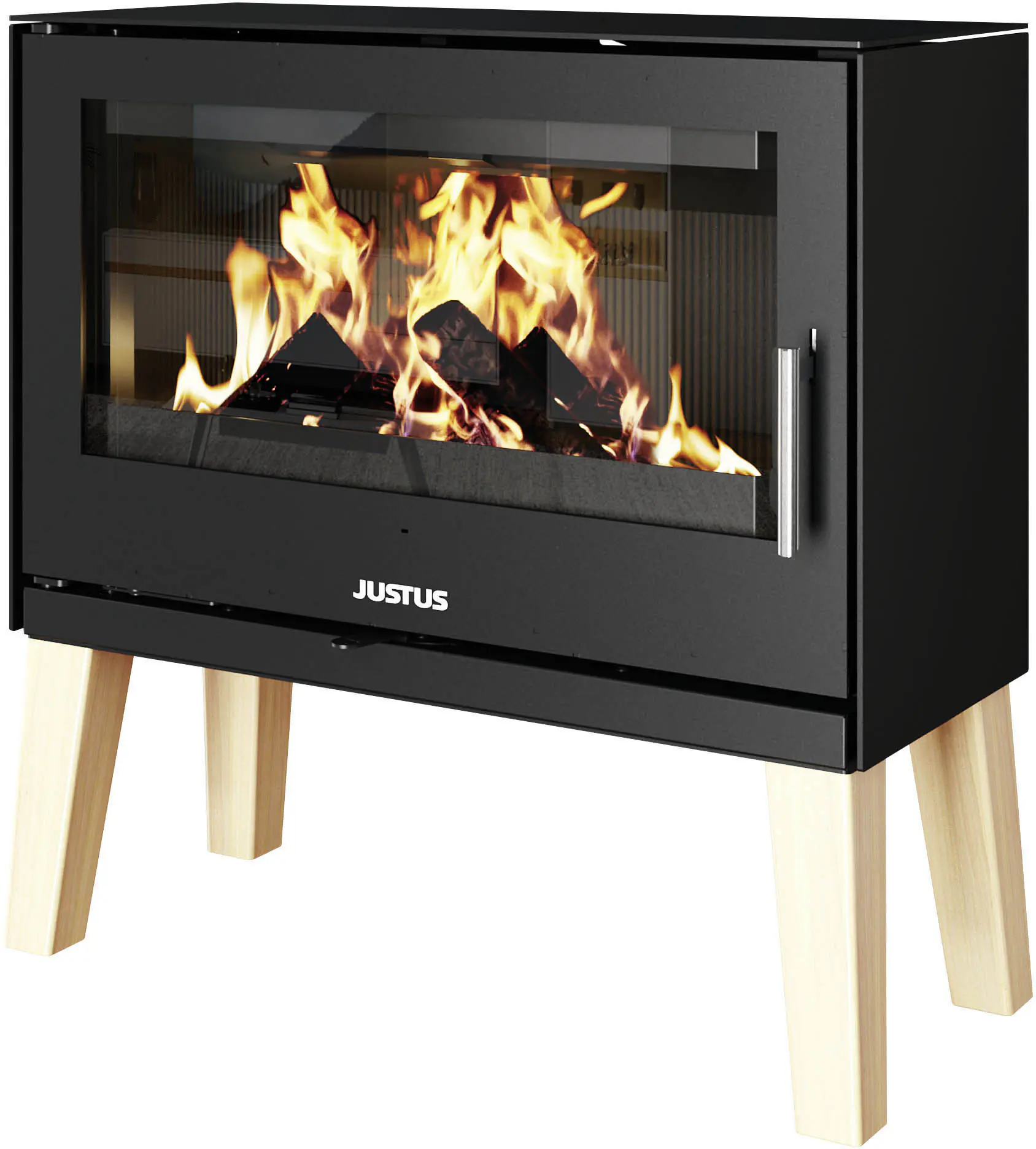Justus Kaminofen Dias XL Stahl schwarz 8 kW