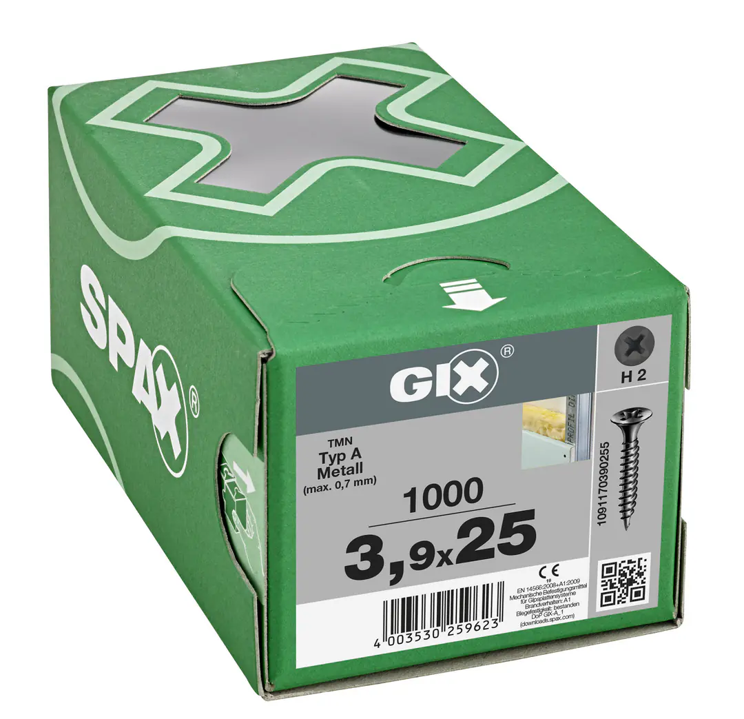Spax Trockenbauschrauben 3.9 x 25 mm PH 2 Feingewinde - 1000 Stk.