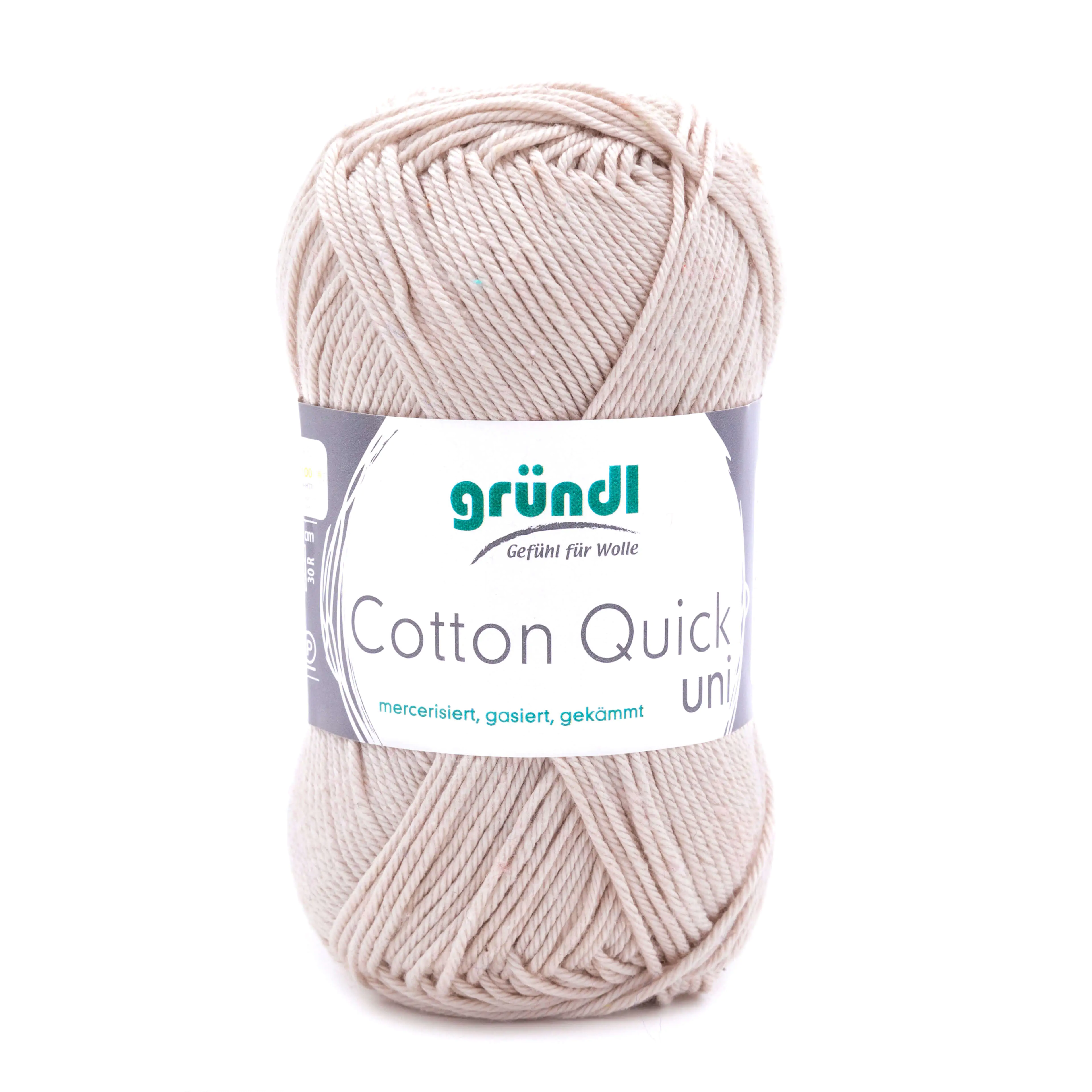 Gründl Wolle Cotton Quick 50 g uni sand