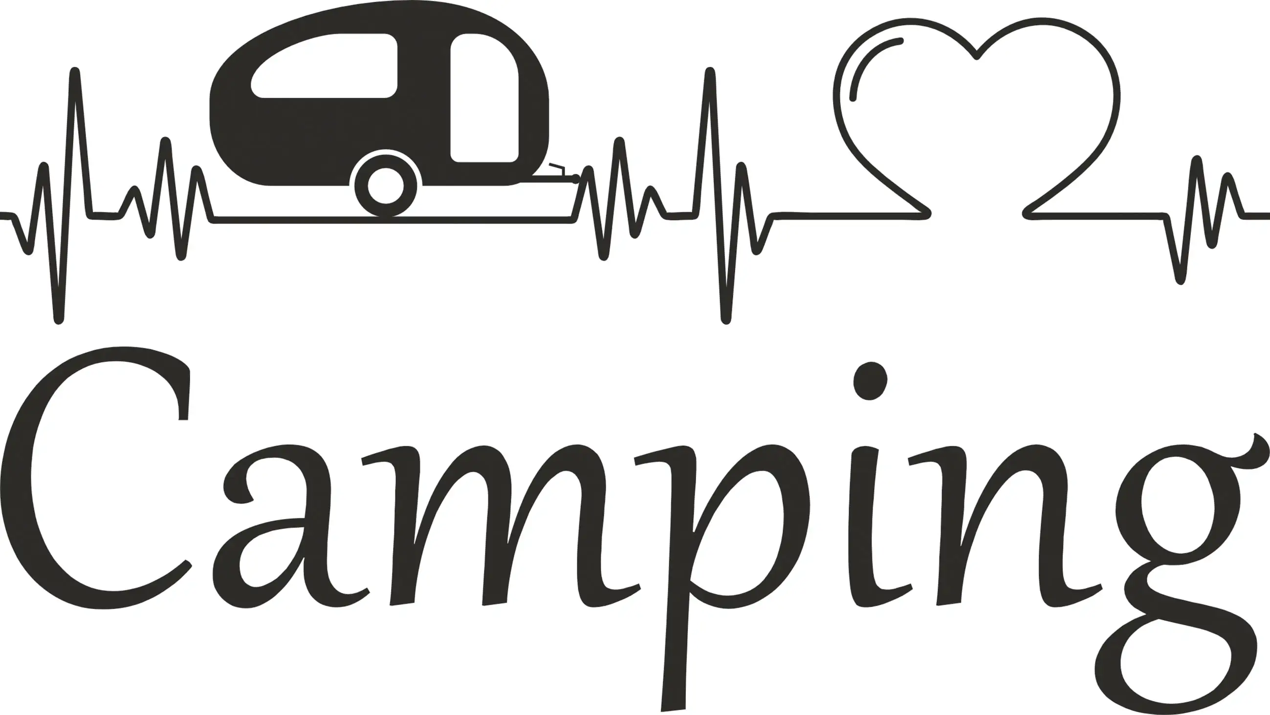 Hermann Schütz Aufkleber Camping Herzschlag