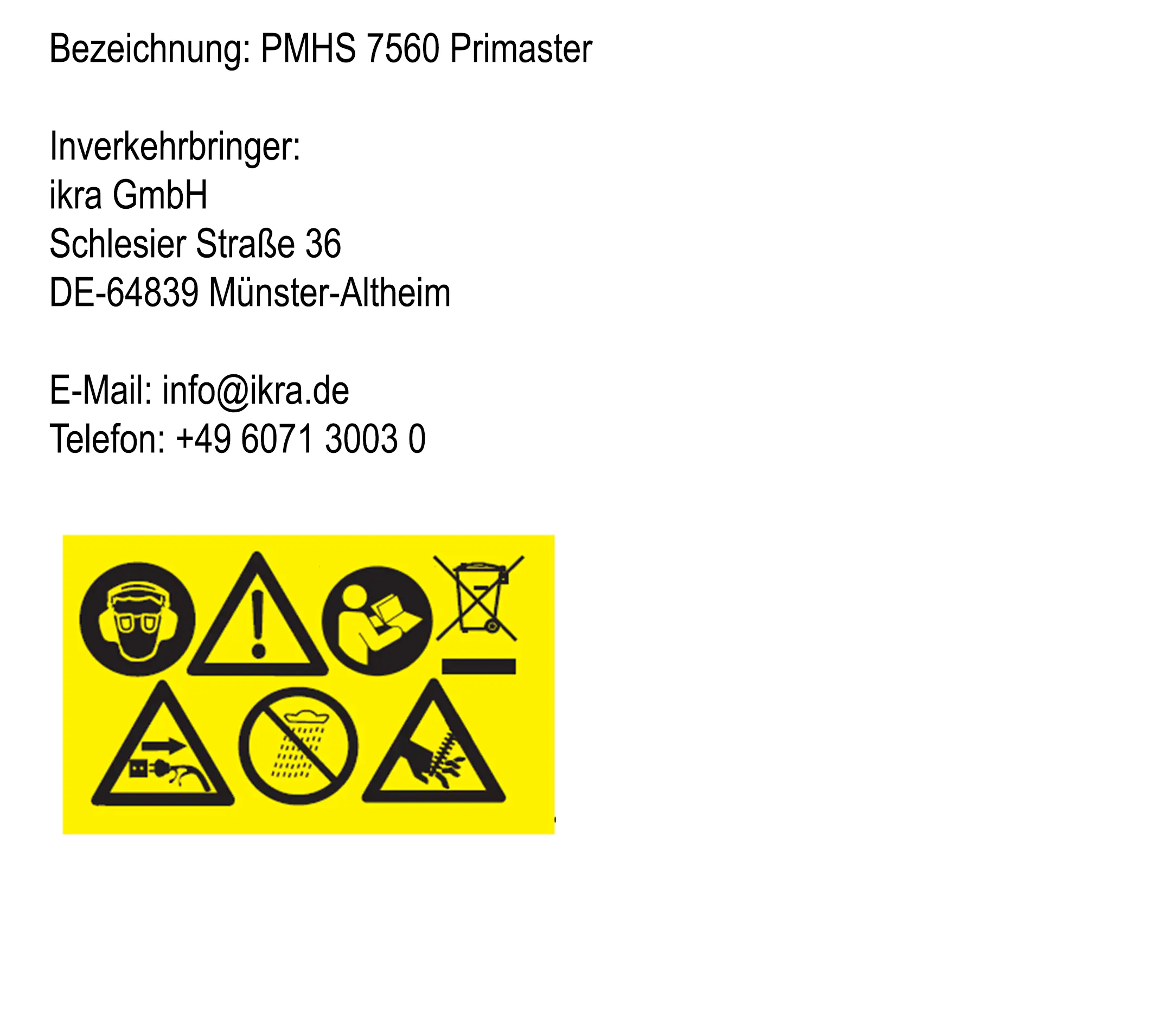 Primaster Elektro-Heckenschere PMHS 7560 60 cm Schnittlänge