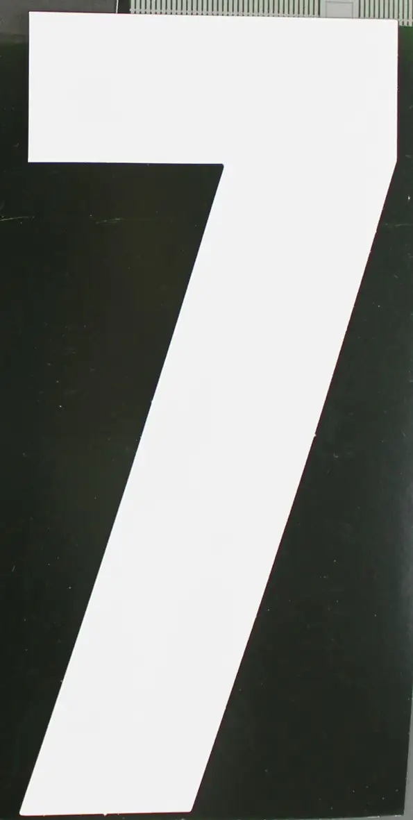 4004947548171 Conacord Reflektierende Klebezahl 7 weiß 170 mm "7"