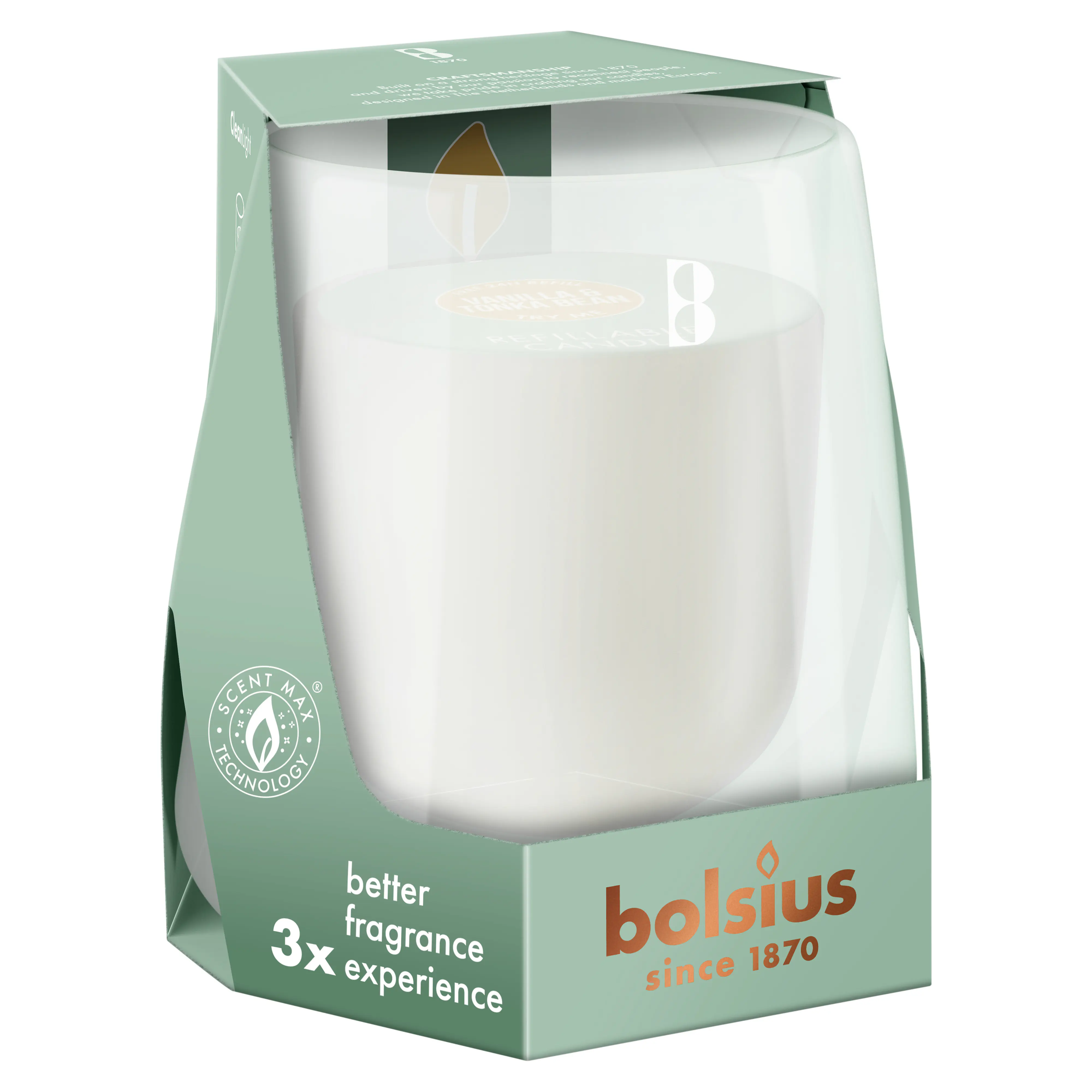 Bolsius Cleanlight Duftglas Starterkit vanille & tonkabohne