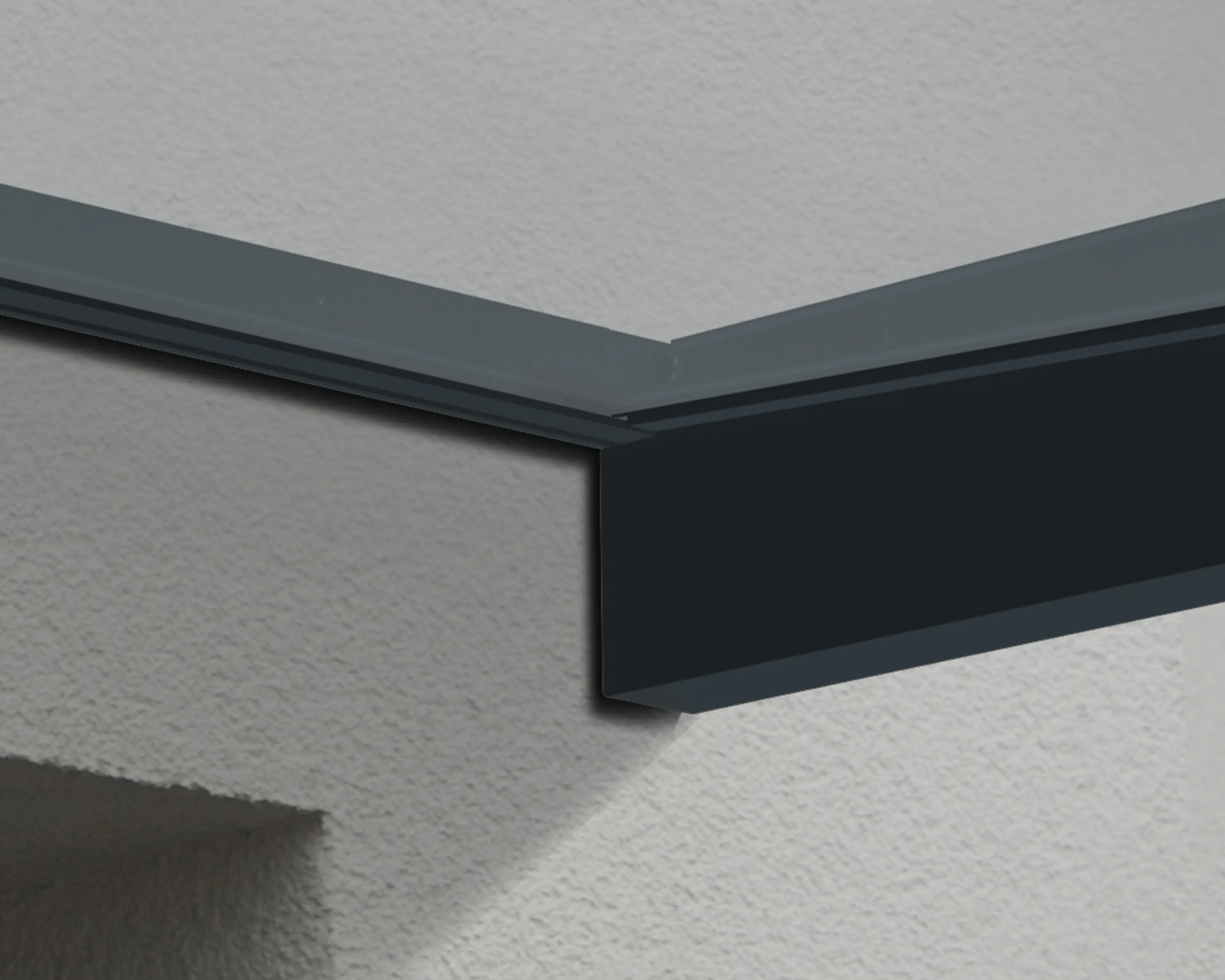 Canopia Vordach Sophia 2150  Grau Alu 215 x 95 cm Canopia Vordach Sophia 2150  Grau Alu 215 x 95 cm