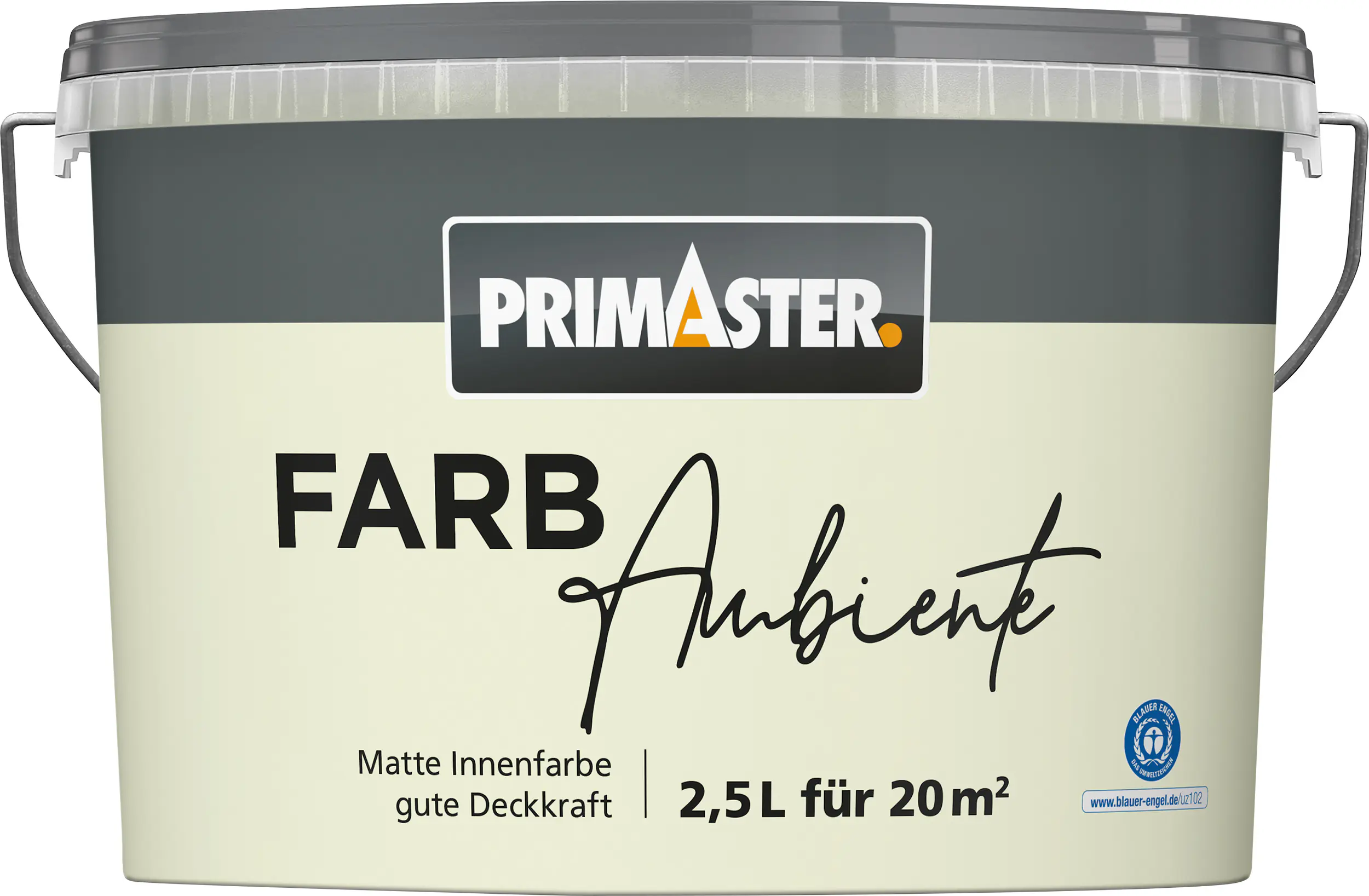 Primaster Farbambiente Wandfarbe matt pastellgrün 2,5 L