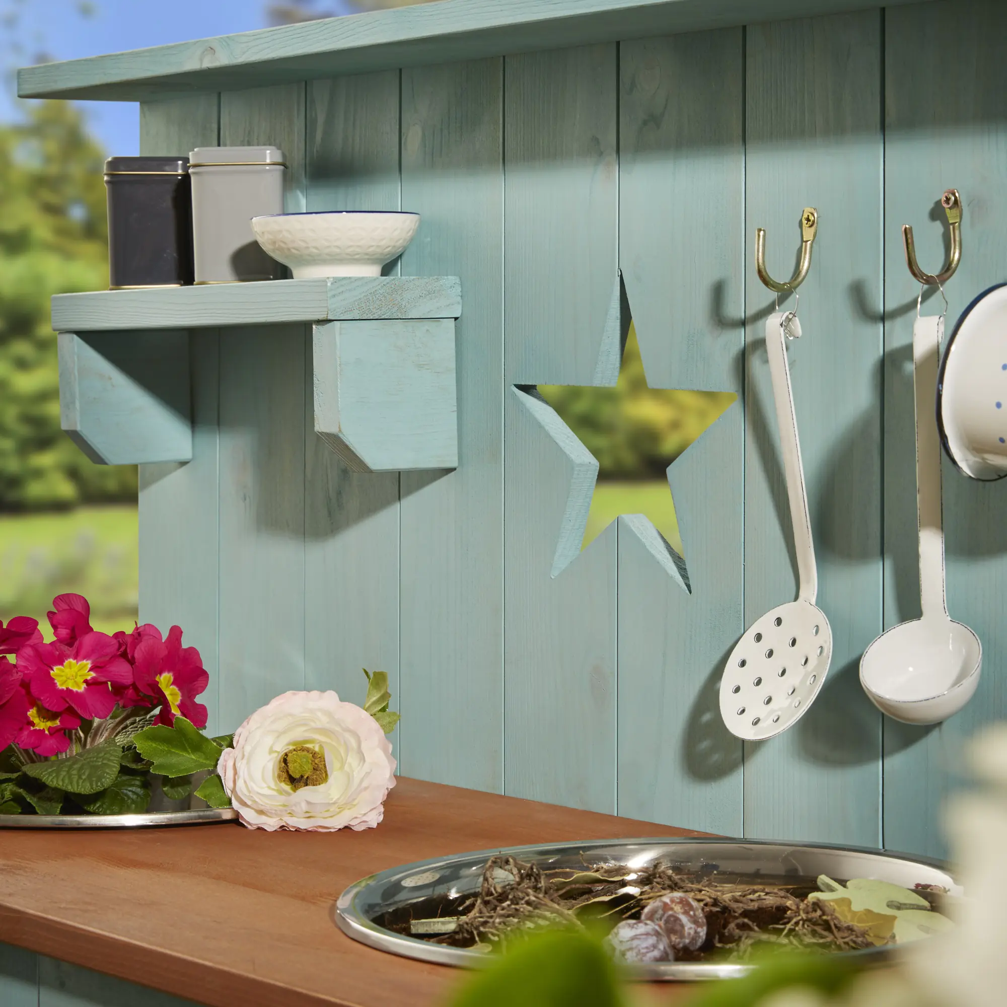 Muddy Buddy Matschküche Adventurer Star 80 x 40 x 90 cm Muddy Buddy Matschküche Adventurer Star 80 x 40 x 90 cm