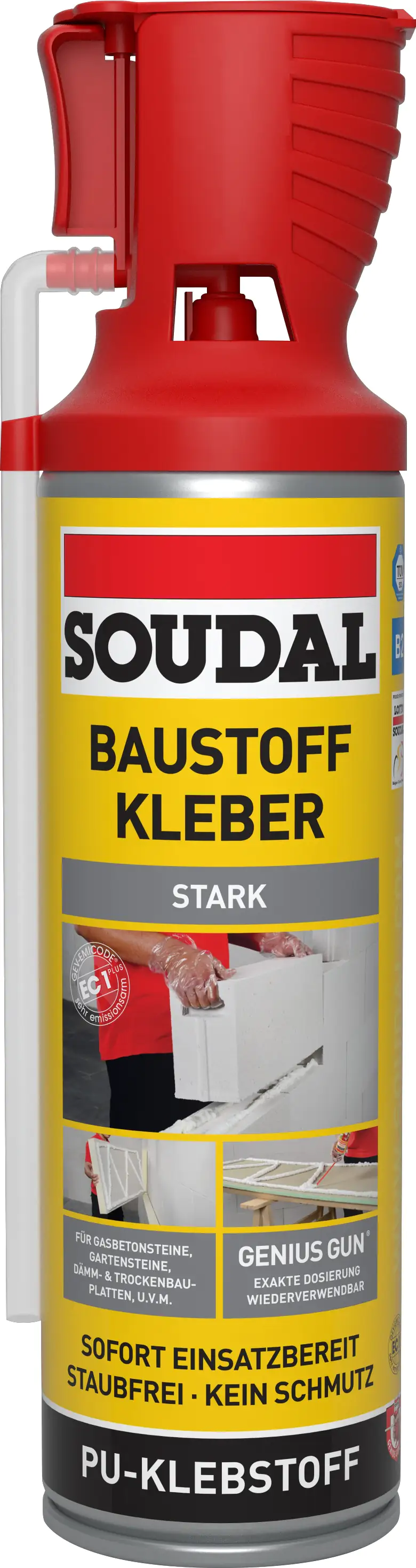 Soudal B2 Baustoffkleber Genius Gun 500 ml Soudal B2 Baustoffkleber Genius Gun 500 ml