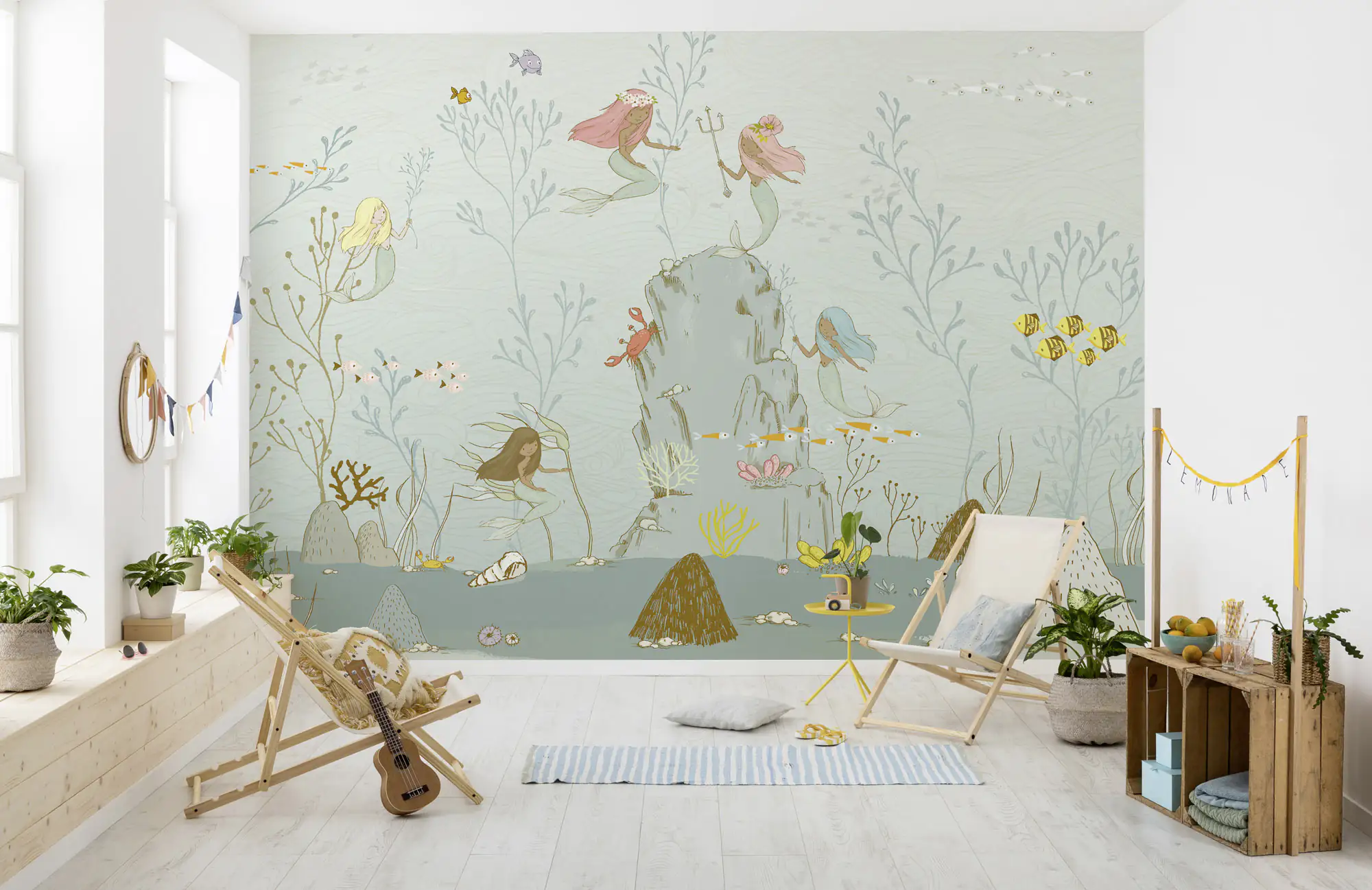 Komar Vlies Fototapete Mermaids 350 x 280 cm 
