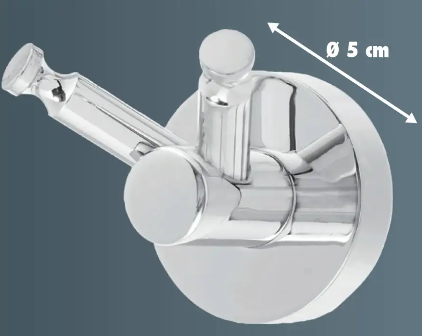 Primaster Multifunktionshaken Classic Round Edelstahl verchromt Primaster Multifunktionshaken Classic Round Edelstahl verchromt