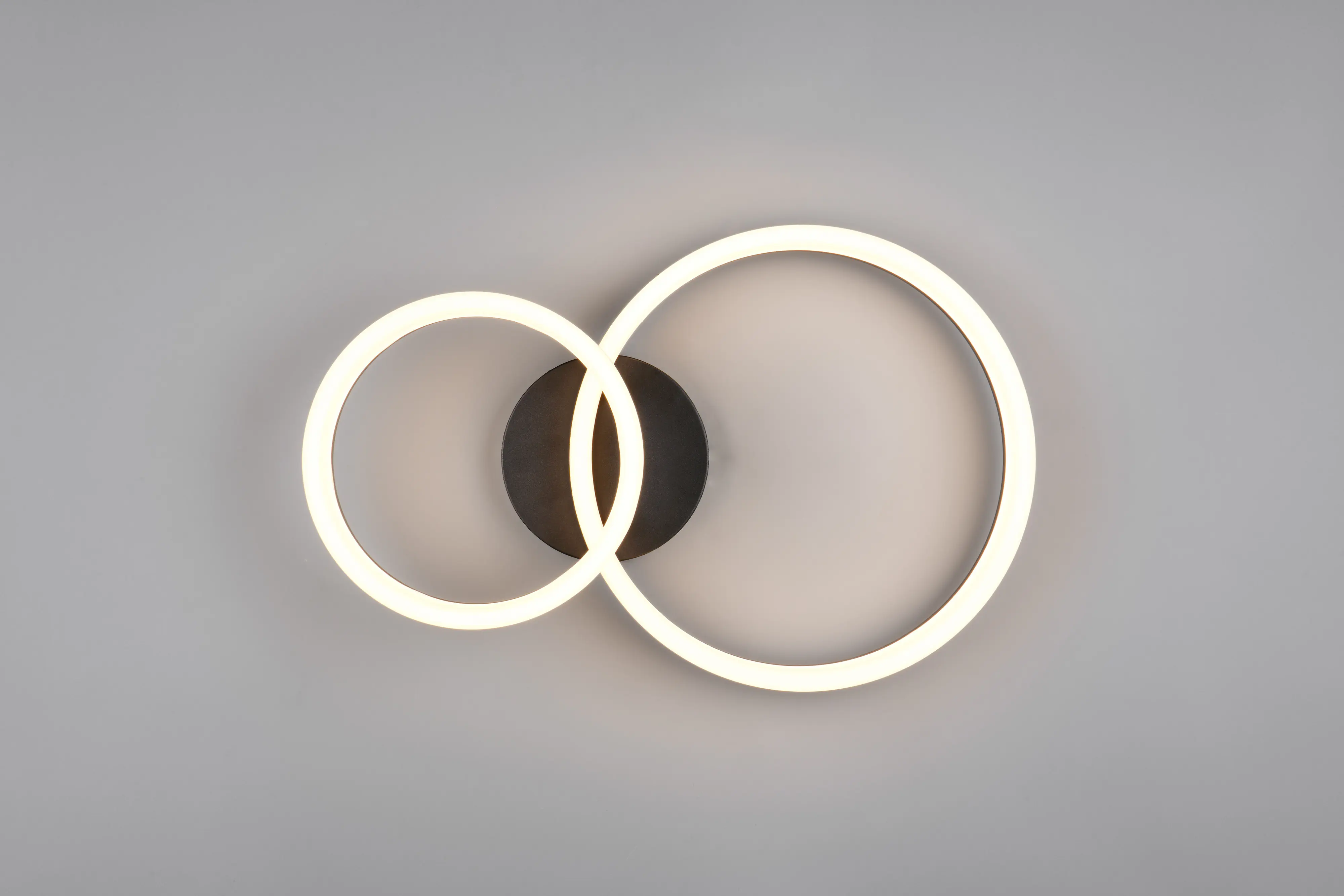 Reality LED Deckenleuchte Scope 22W gold schwarz warmweiß