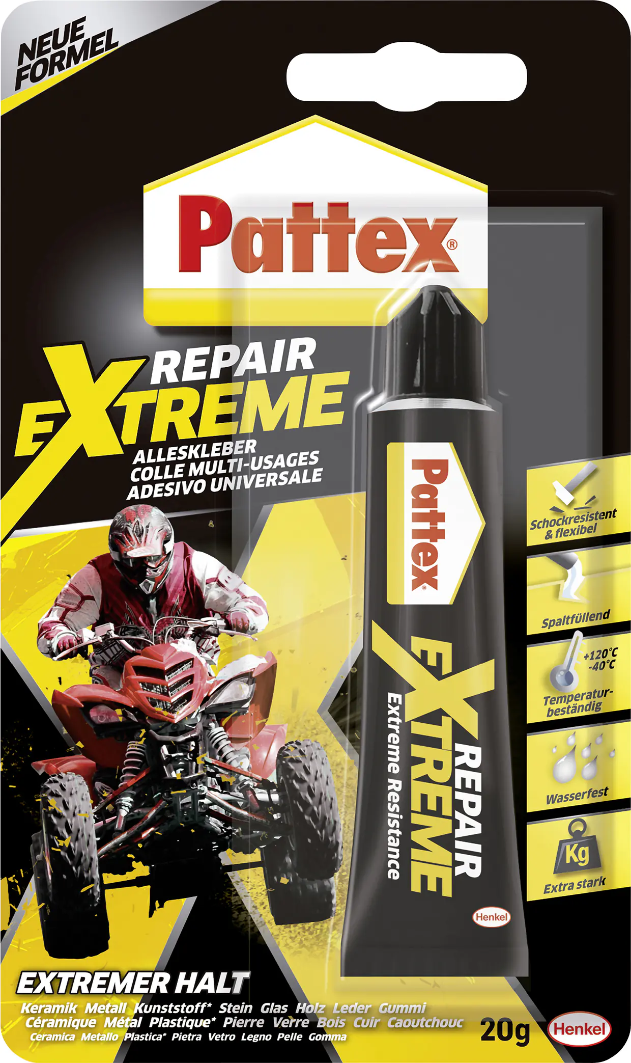 Pattex Repair Extreme Alleskleber-Gel 20 g kristallklar