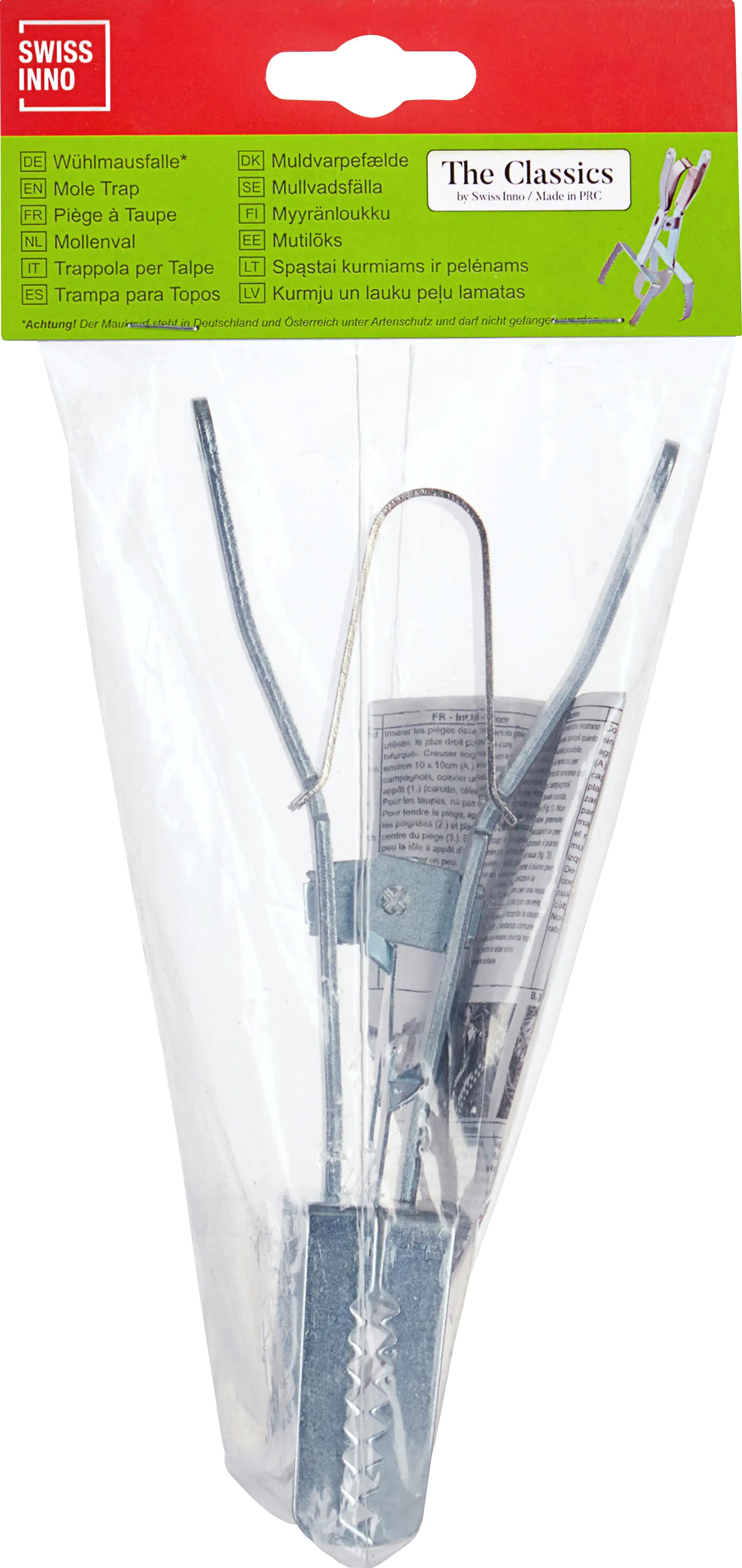 Swissinno Zangen-Wühlmausfalle