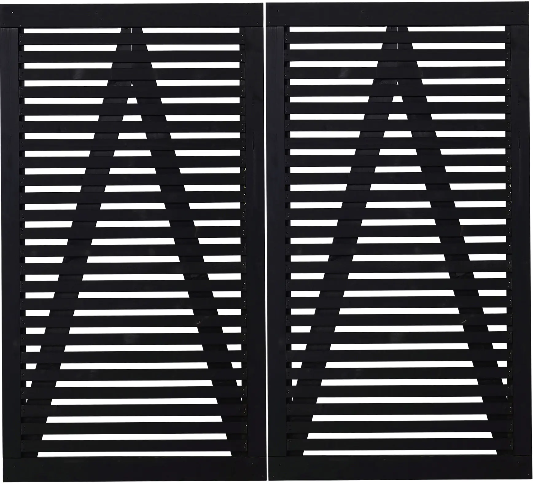 Tokyo Doppeltor - 200 x 180 cm - schwarz