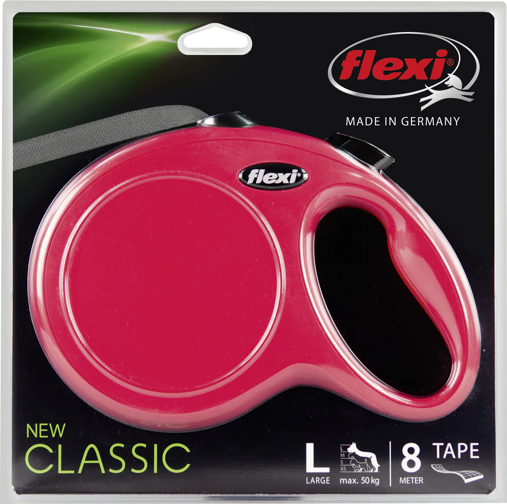Flexi Hundeleine New Classic L rot, Gurt