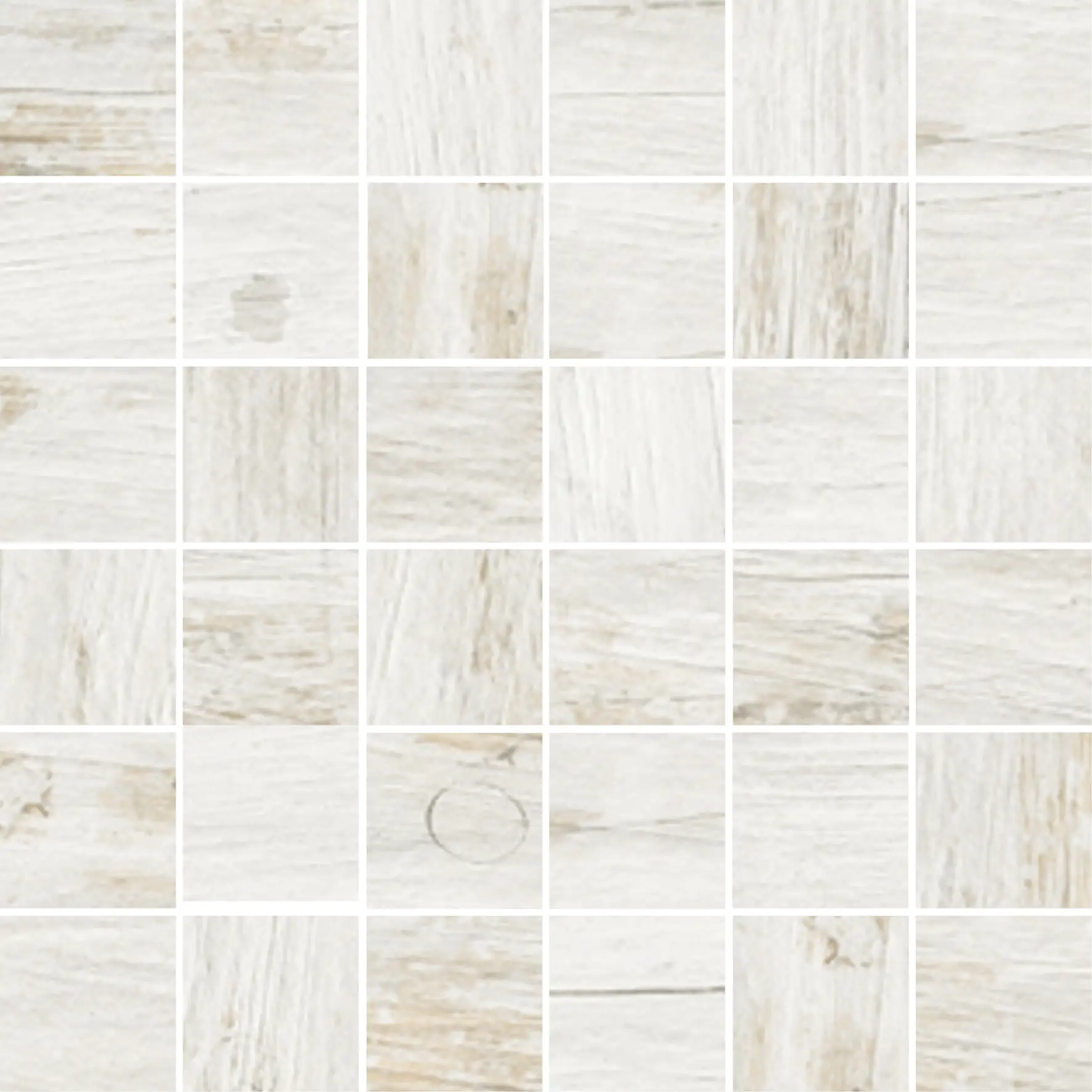 Mosaikfliese Feinsteinzeug Oak Shabby weiß 30 x 30 cm Steinmaß: ca. 4,8 x 4,8 cm Mosaikfliese Feinsteinzeug Oak Shabby weiß 30 x 30 cm Steinmaß: ca. 4,8 x 4,8 cm