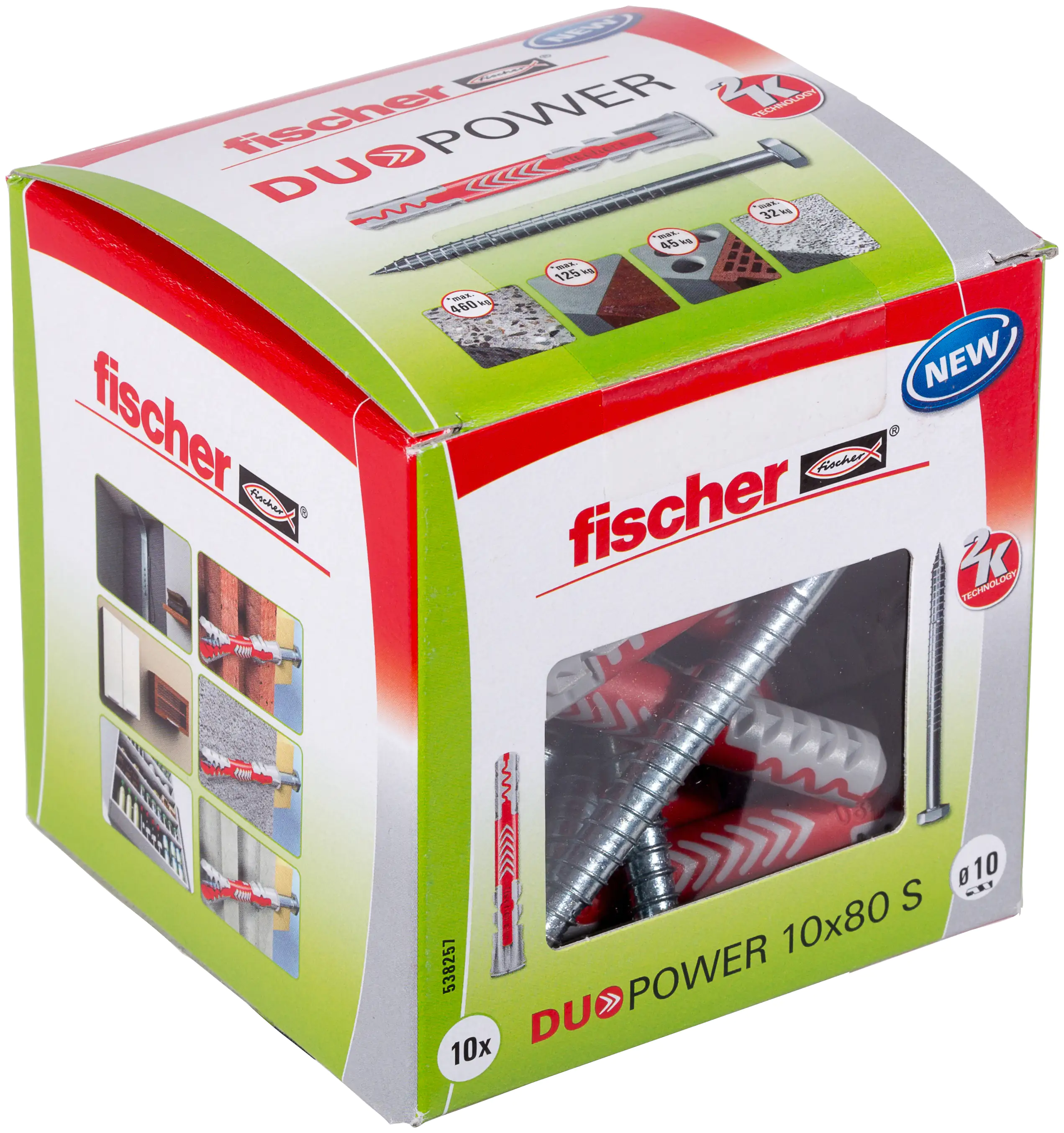 Fischer Dübel-Set Duopower 10.0 x 80 mm - 10 Stück