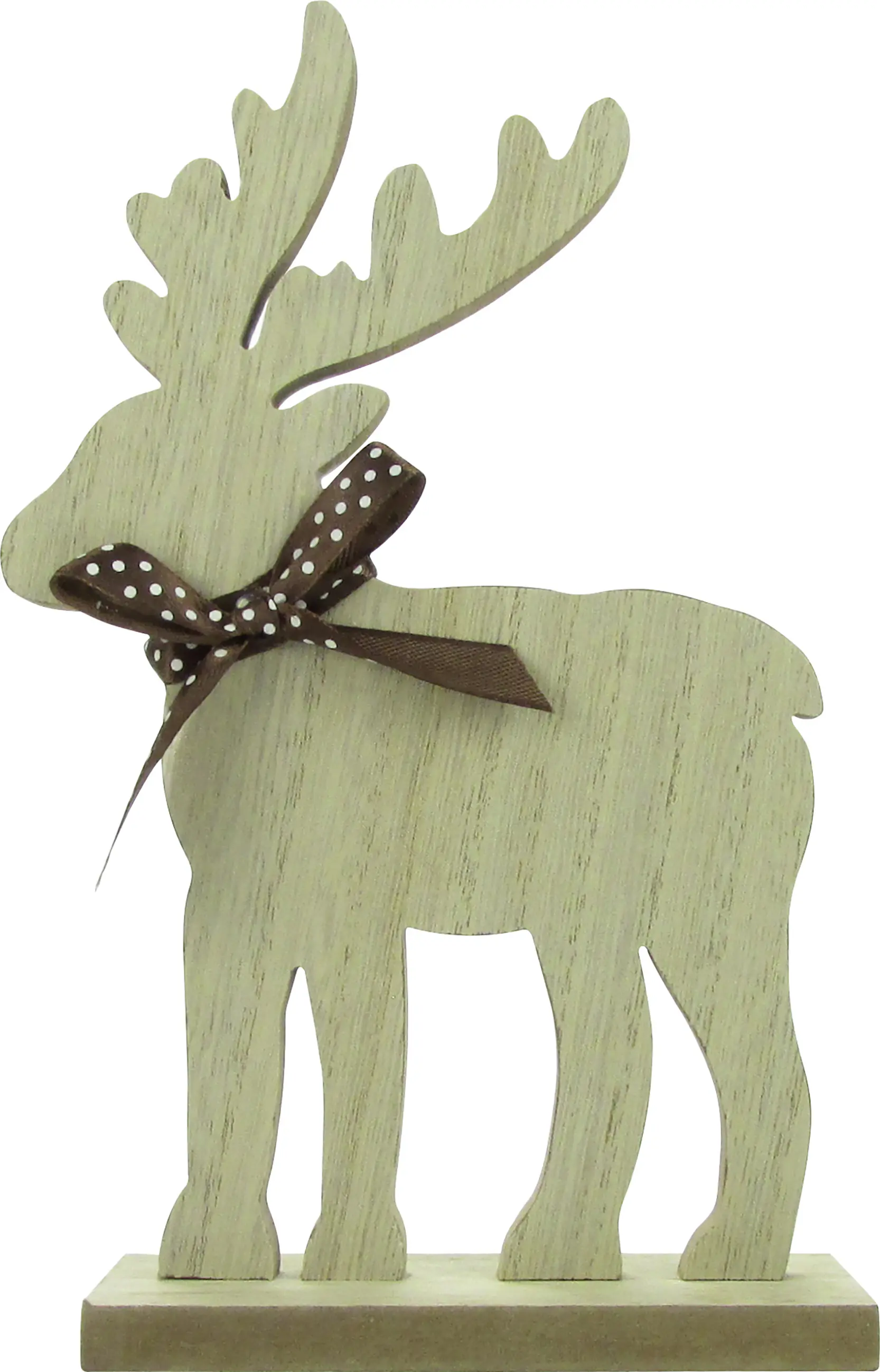 Deko-Aufsteller Rentier Holz 11 x 20 cm natur 