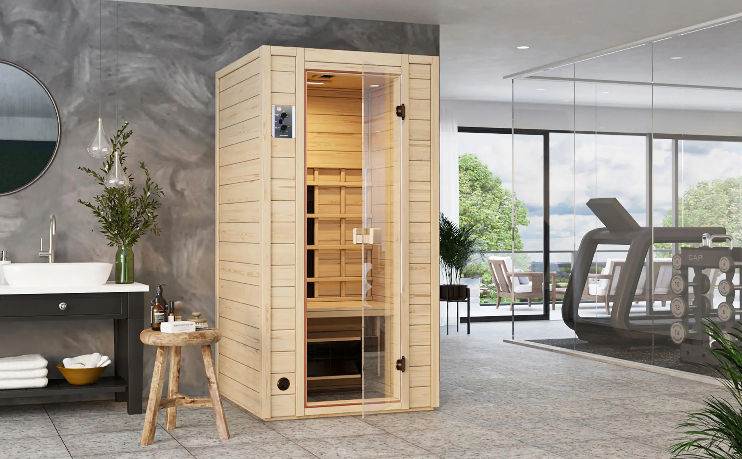 Weka Infrarotkabine Vaala 1 1700 Watt