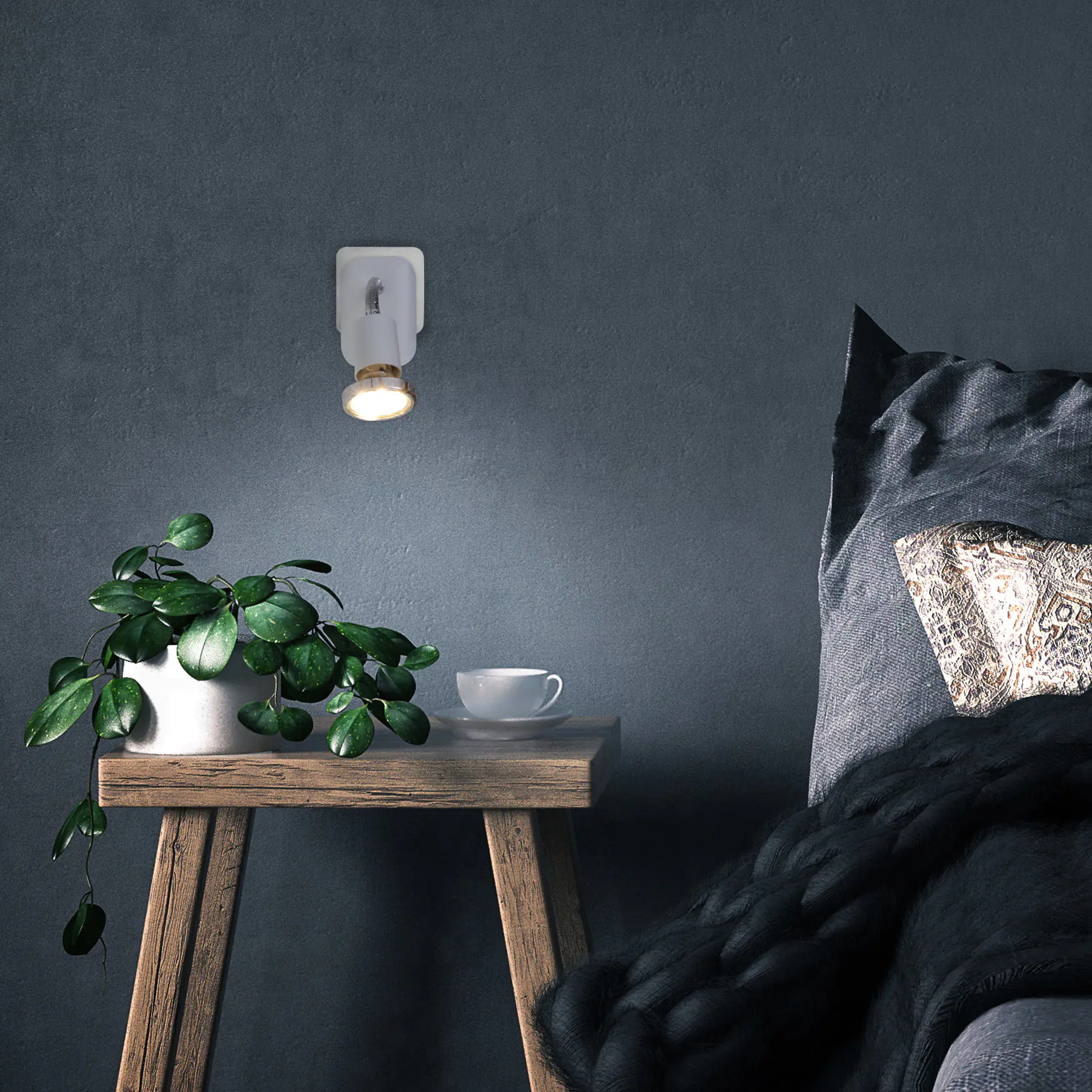 Briloner LED Steckerspot Clip weiß