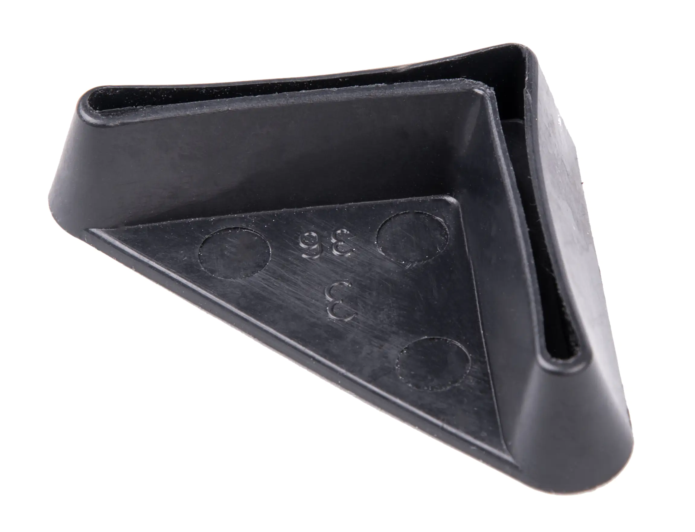 Alberts Regalfuß Polyethylen schwarz 36 x 36 x 9 mm für Profilsystem Conceptor® 4-teilig