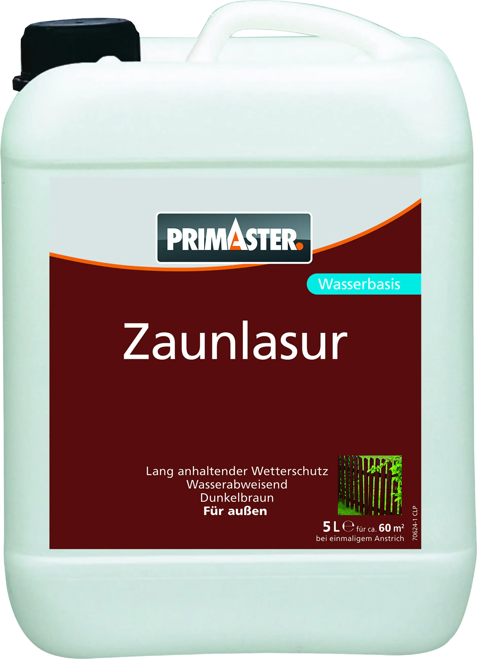 Primaster Zaunlasur 5 L dunkelbraun