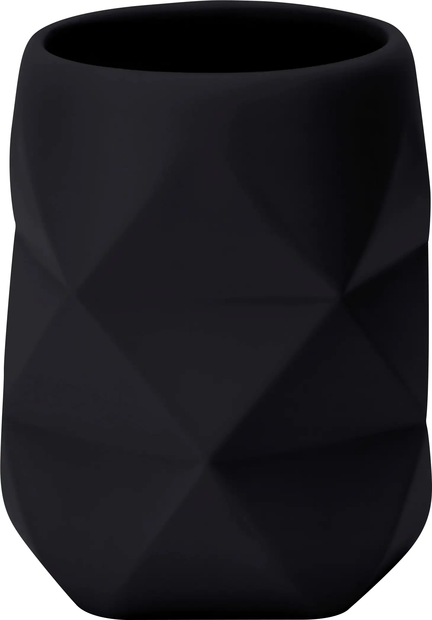 Kleine Wolke Zahnputzbecher Crackle schwarz, 8,0 x 10,0 cm