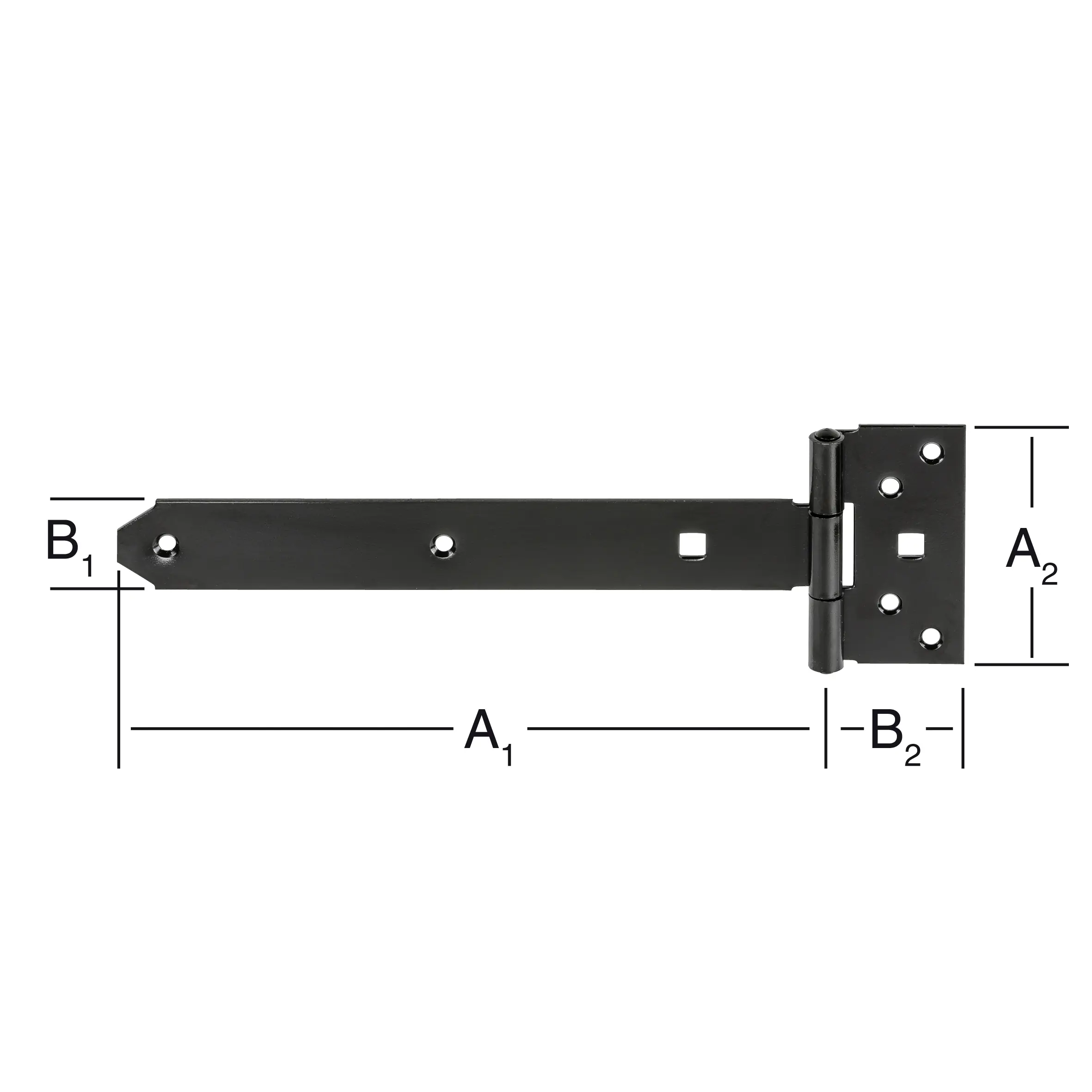 Vormann Kreuzgehänge 500 x 38 mm Stahl schwarz schwer