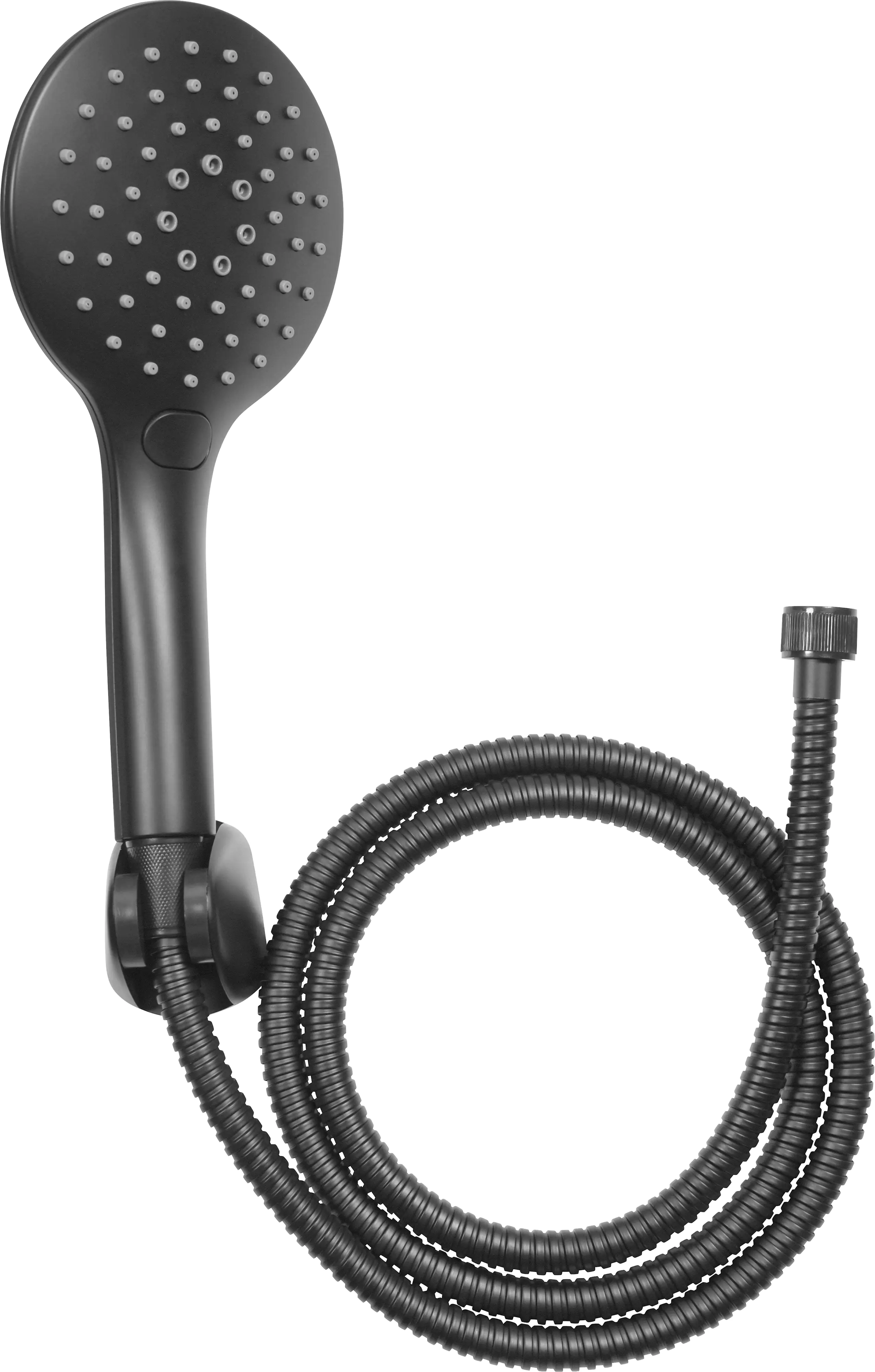 Cornat Handbrause Set Noir, 3 Strahlarten, schwarz, mit Schlauch