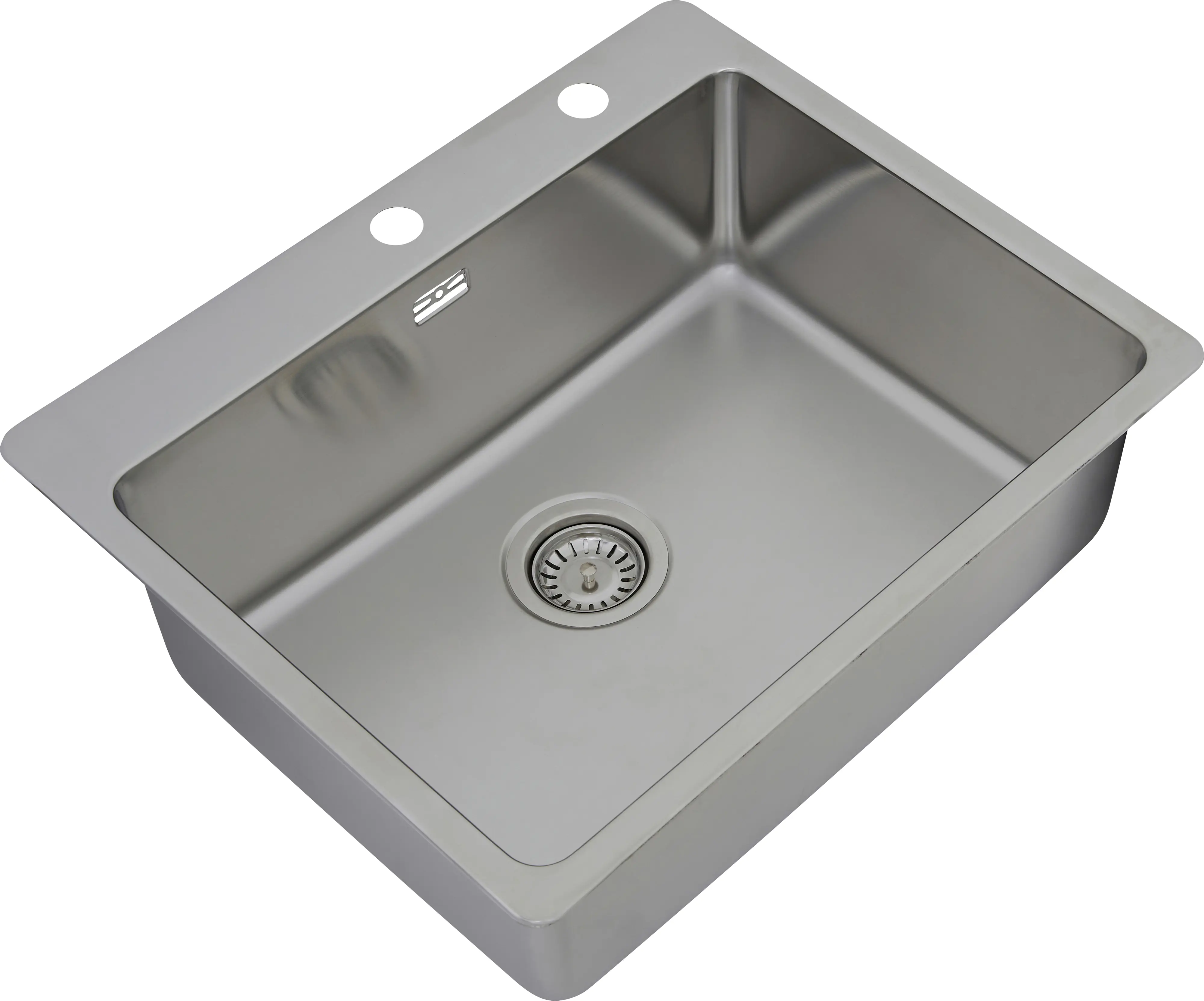 respekta Einbauspüle 1 Becken mit Hahnlochbank Chicago Single 60 x 50