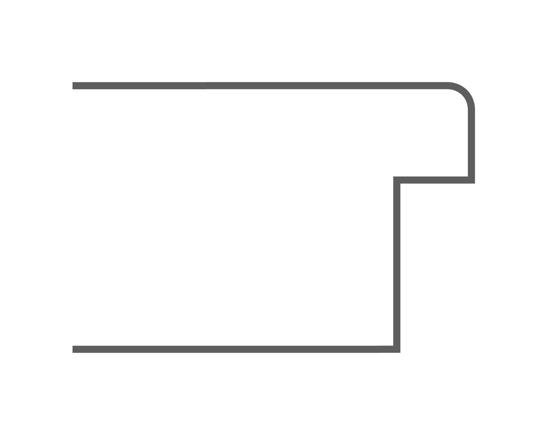 Borne Türblatt Lusso 01 design-weiß mit Lichtausschnitt Röhrenspan