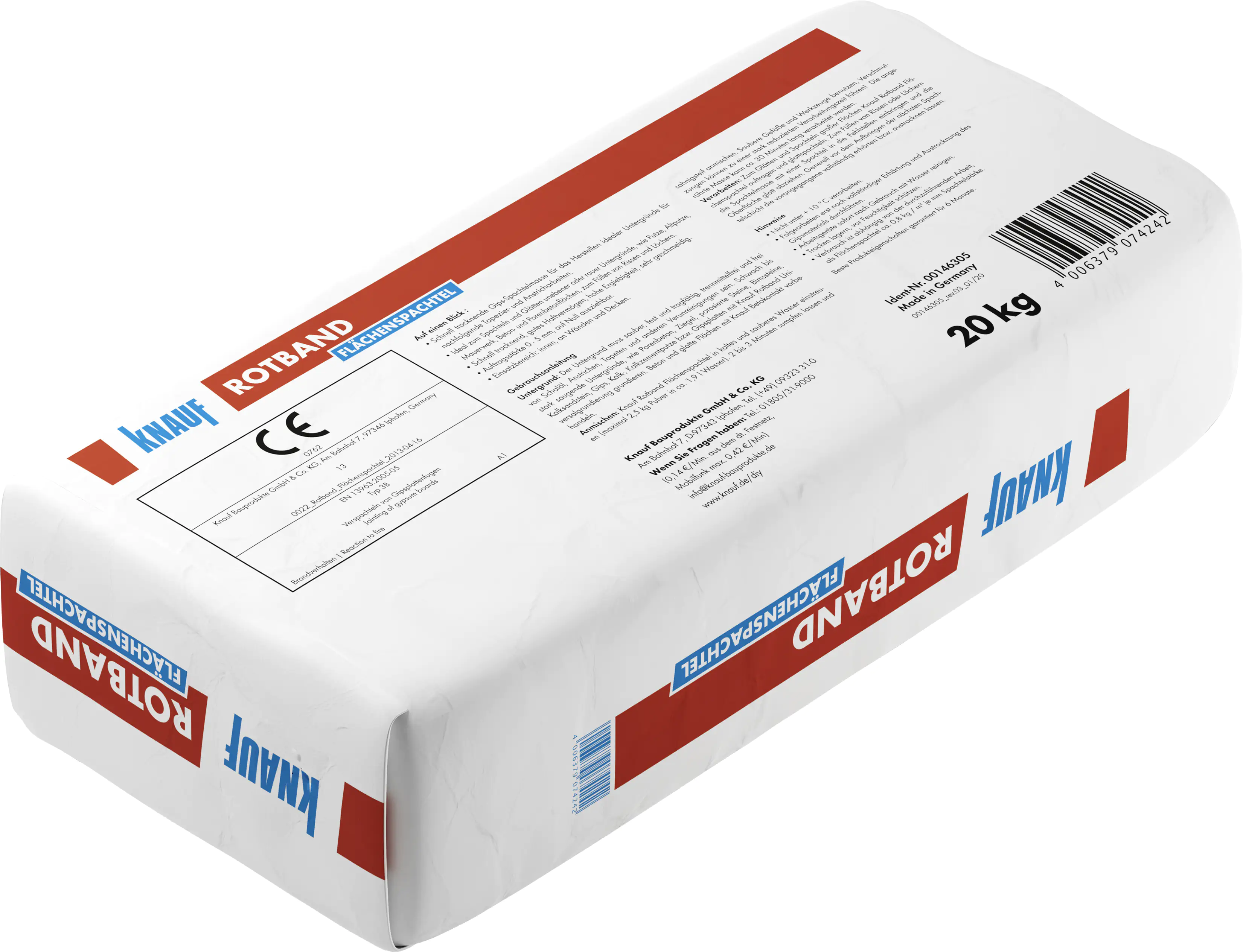 Knauf Rotband Flächenspachtel 20 kg