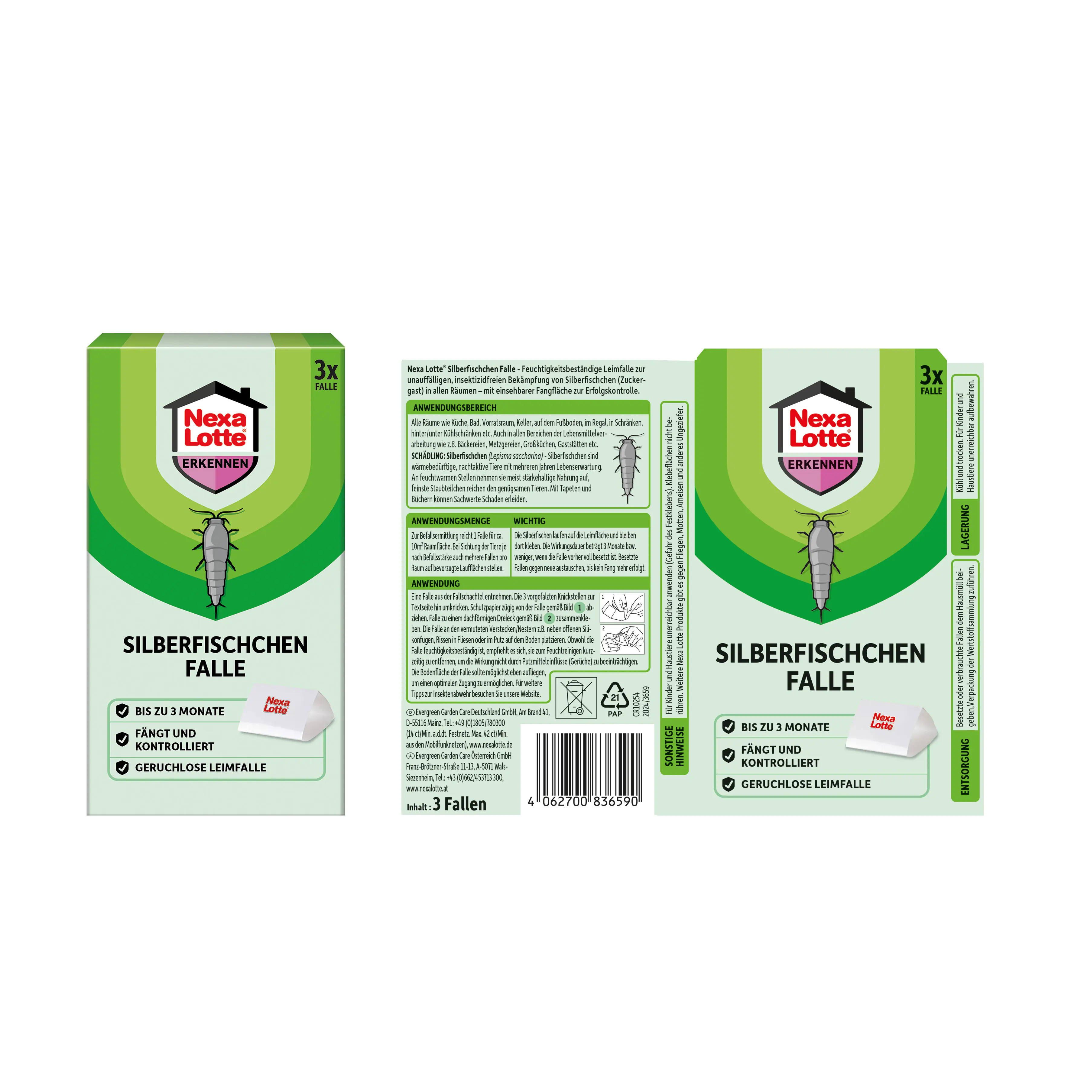 Nexa Lotte Silberfischchen Falle 3 Stück