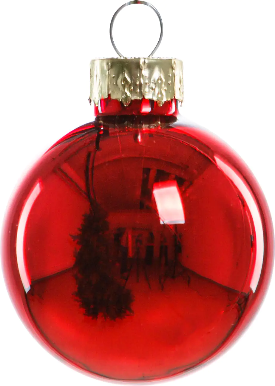 2076601538905_02 TrendLine Mini-Christbaumkugeln aus Glas Ø 3,5 cm rot 16 Stück