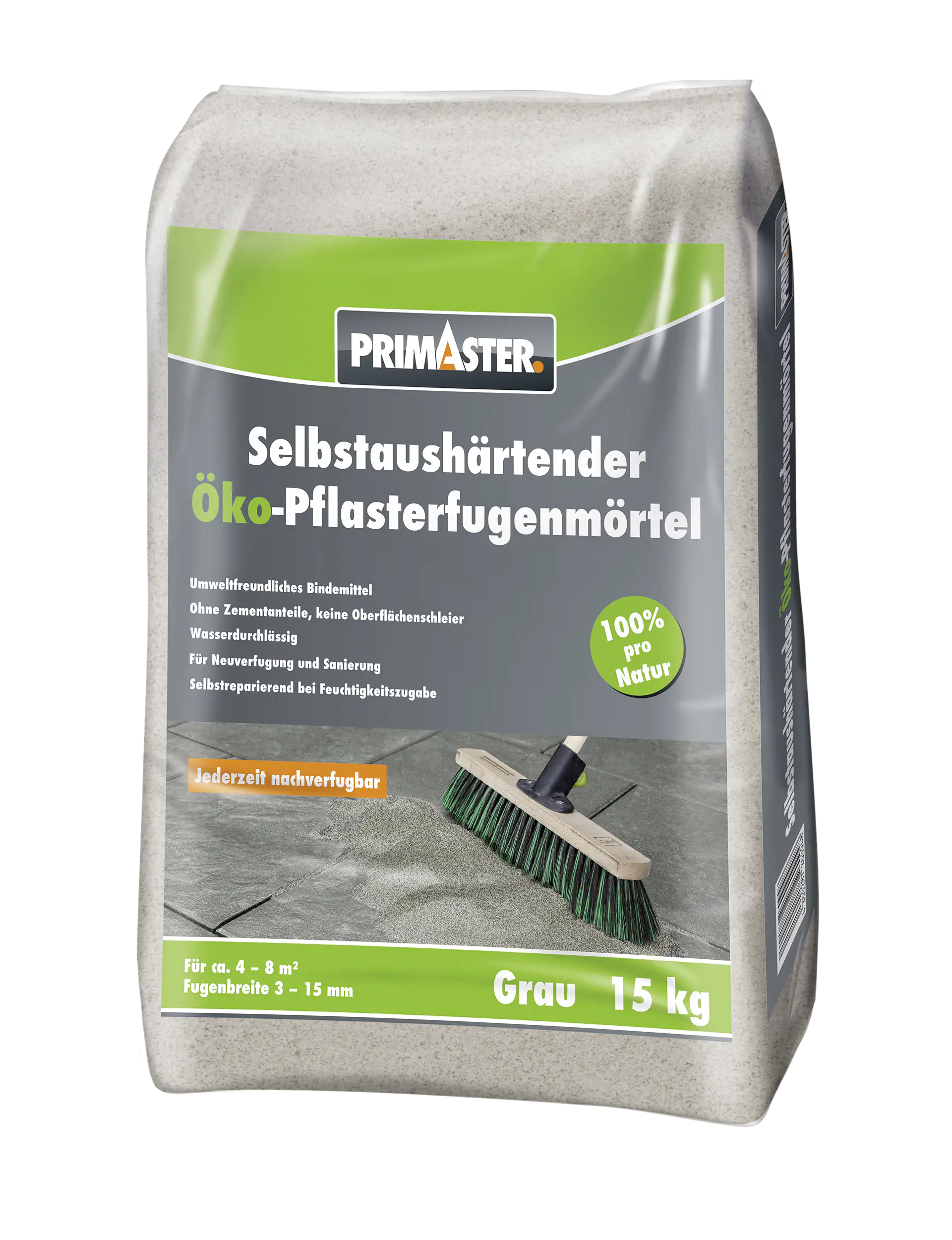 Primaster Pflasterfugenmörtel Öko selbstaushärtend 15 kg grau